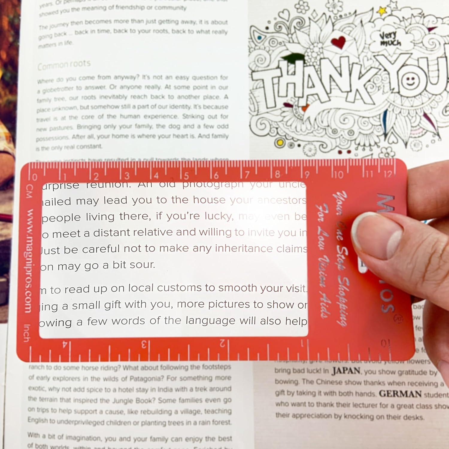 Lupa de Página Completa MAGDEPO 3x con Marco - 2 Piezas