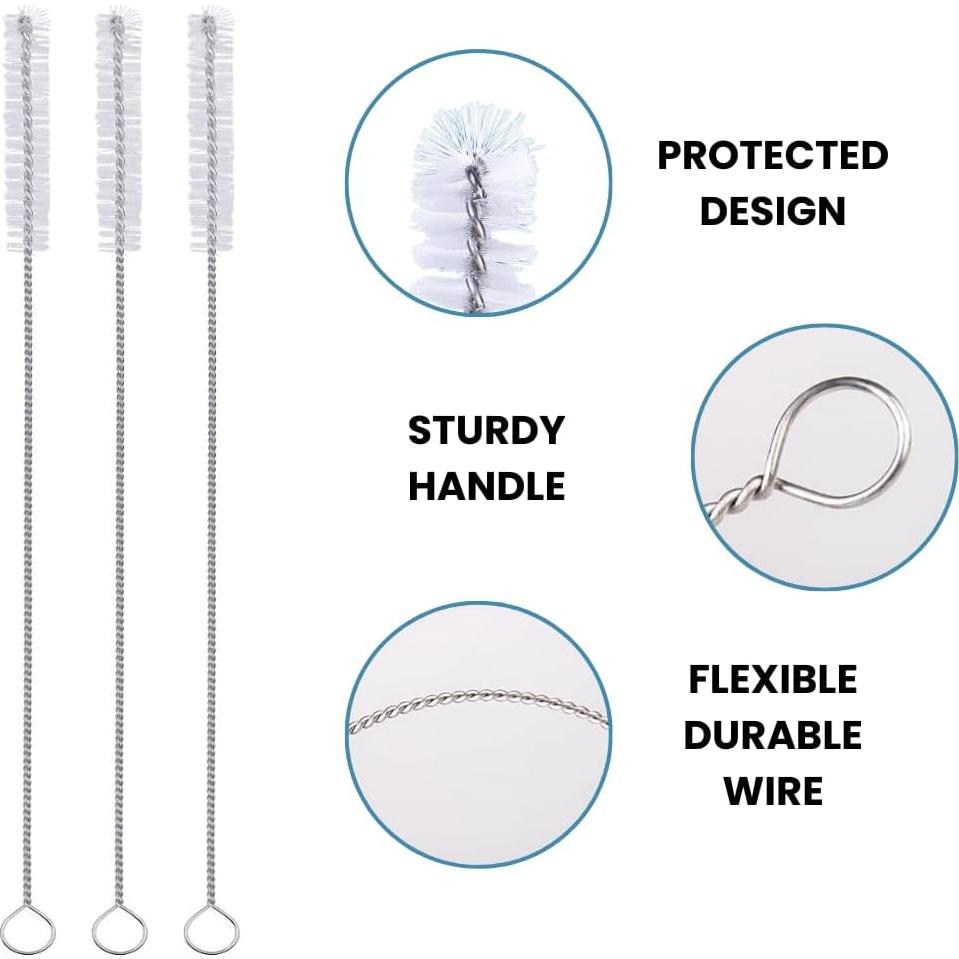 Cepillos Limpiadores de Pajitas Nylon Strong 'n Flex - Set de 3