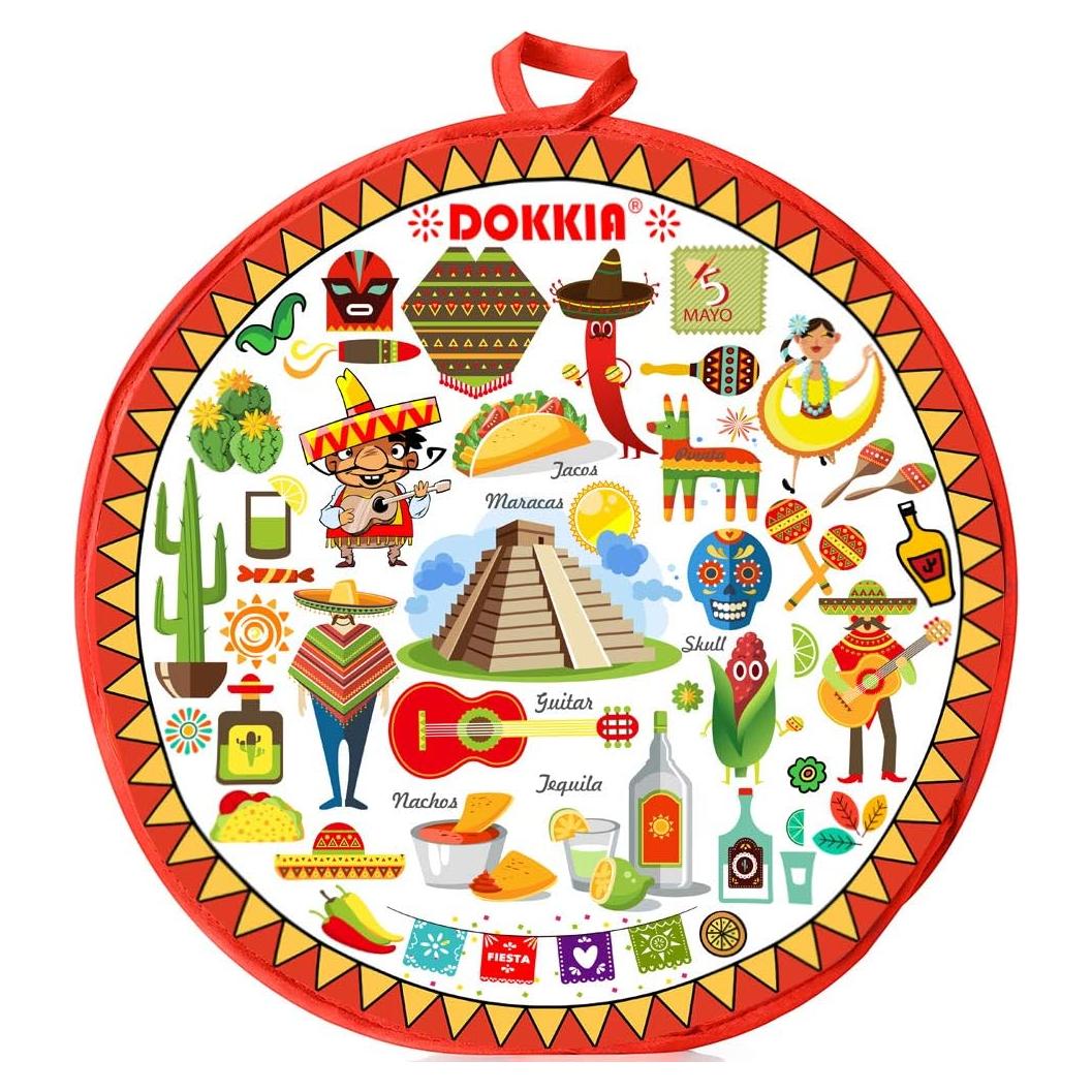 Calentador de Tortillas SOKKIA 30.48 cm Microondas Tela Aislada