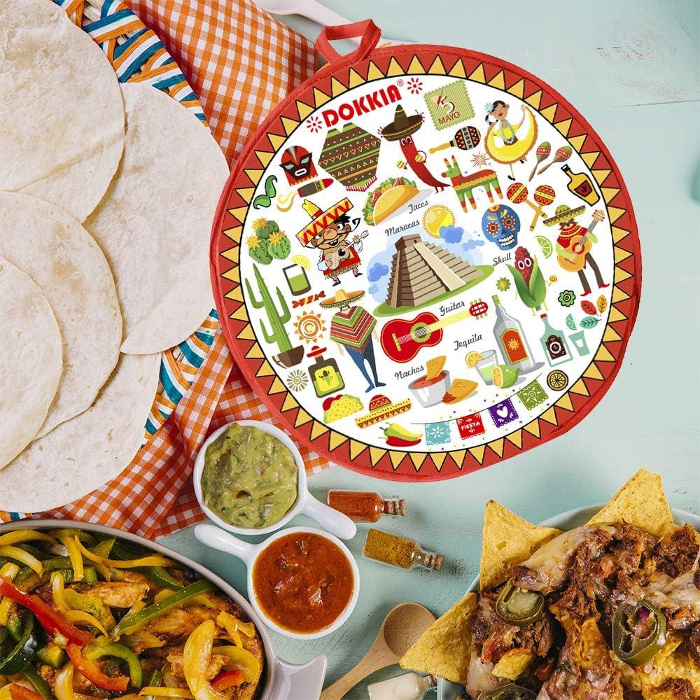 Calentador de Tortillas SOKKIA 30.48 cm Microondas Tela Aislada