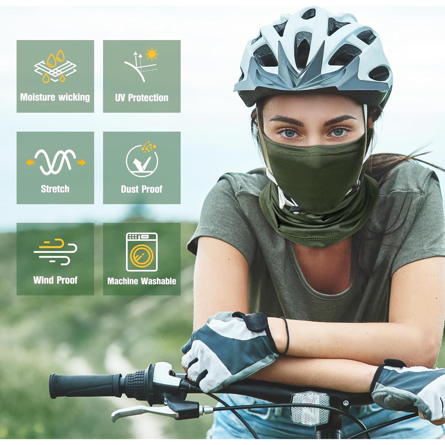 Paquete de 6 Gaiters para el Cuello UV 30+ Unisex Moda