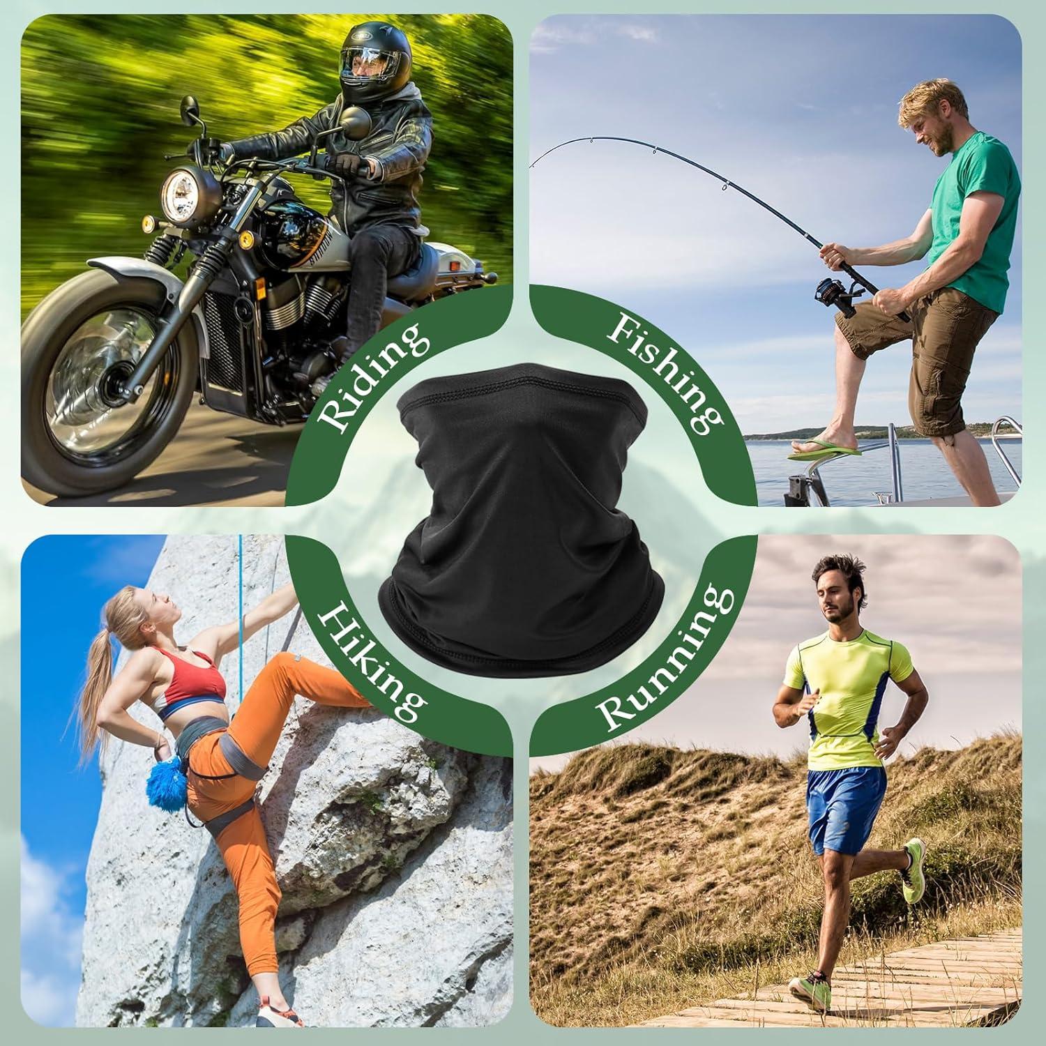 Paquete de 6 Gaiters para el Cuello UV 30+ Unisex Moda