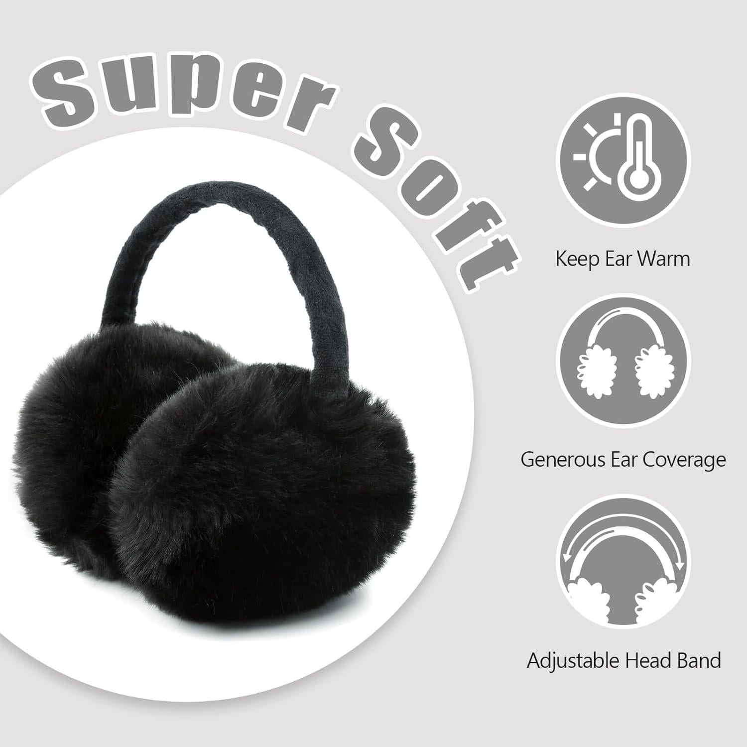 Orejeras de Invierno FSTEOE para Mujeres y Niñas Ajustables