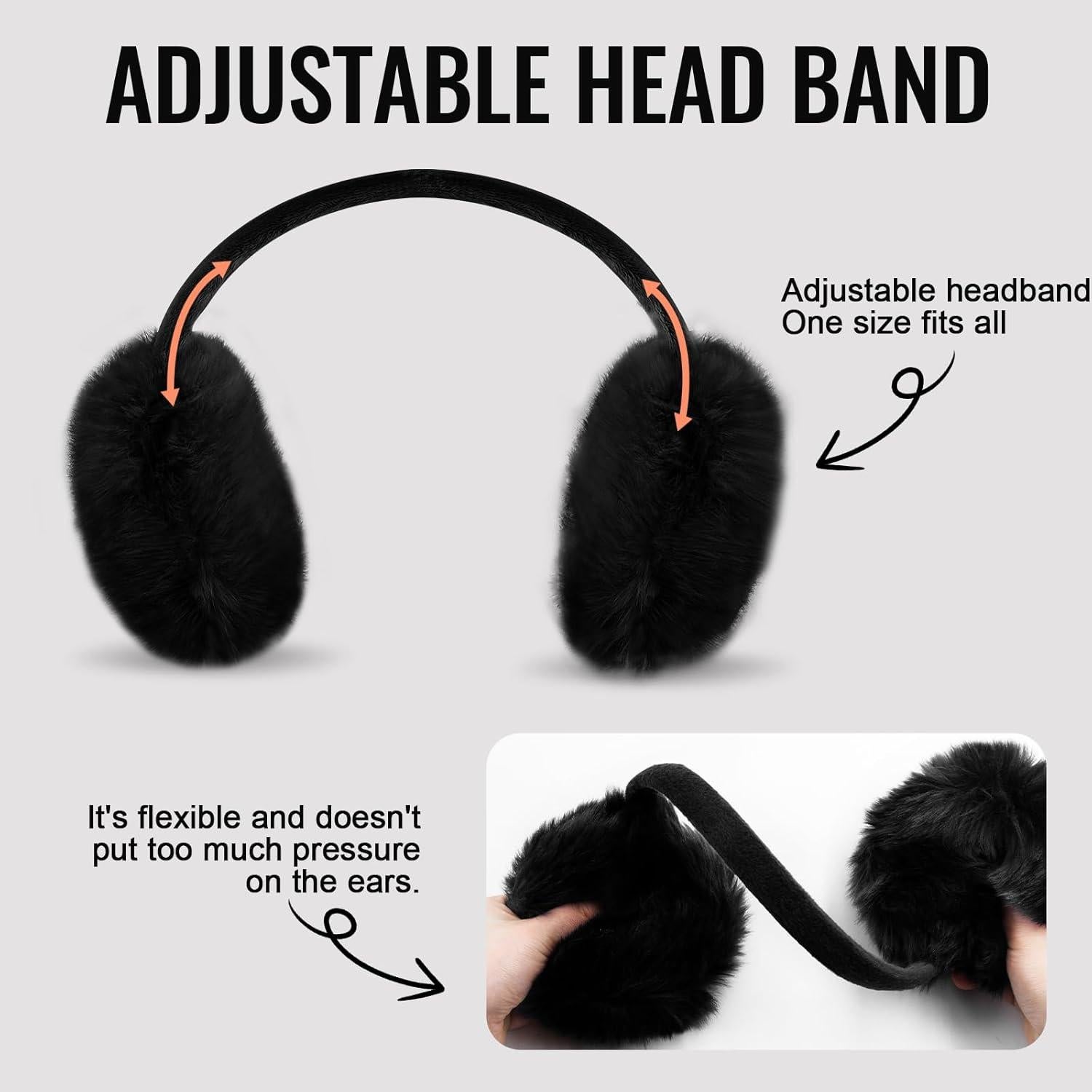 Orejeras de Invierno FSTEOE para Mujeres y Niñas Ajustables