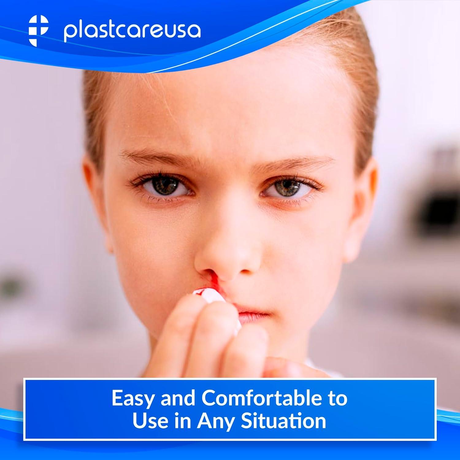 50 Tapones de Algodón para Sangrado Nasal PlastCare USA