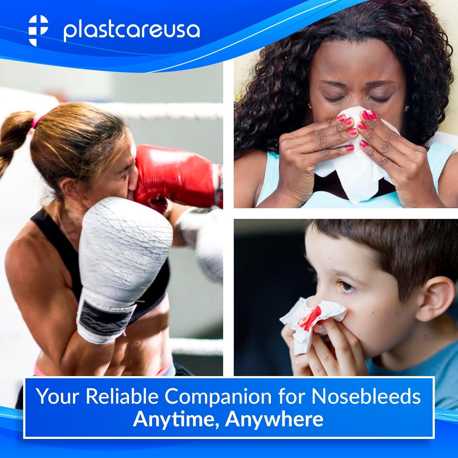 50 Tapones de Algodón para Sangrado Nasal PlastCare USA