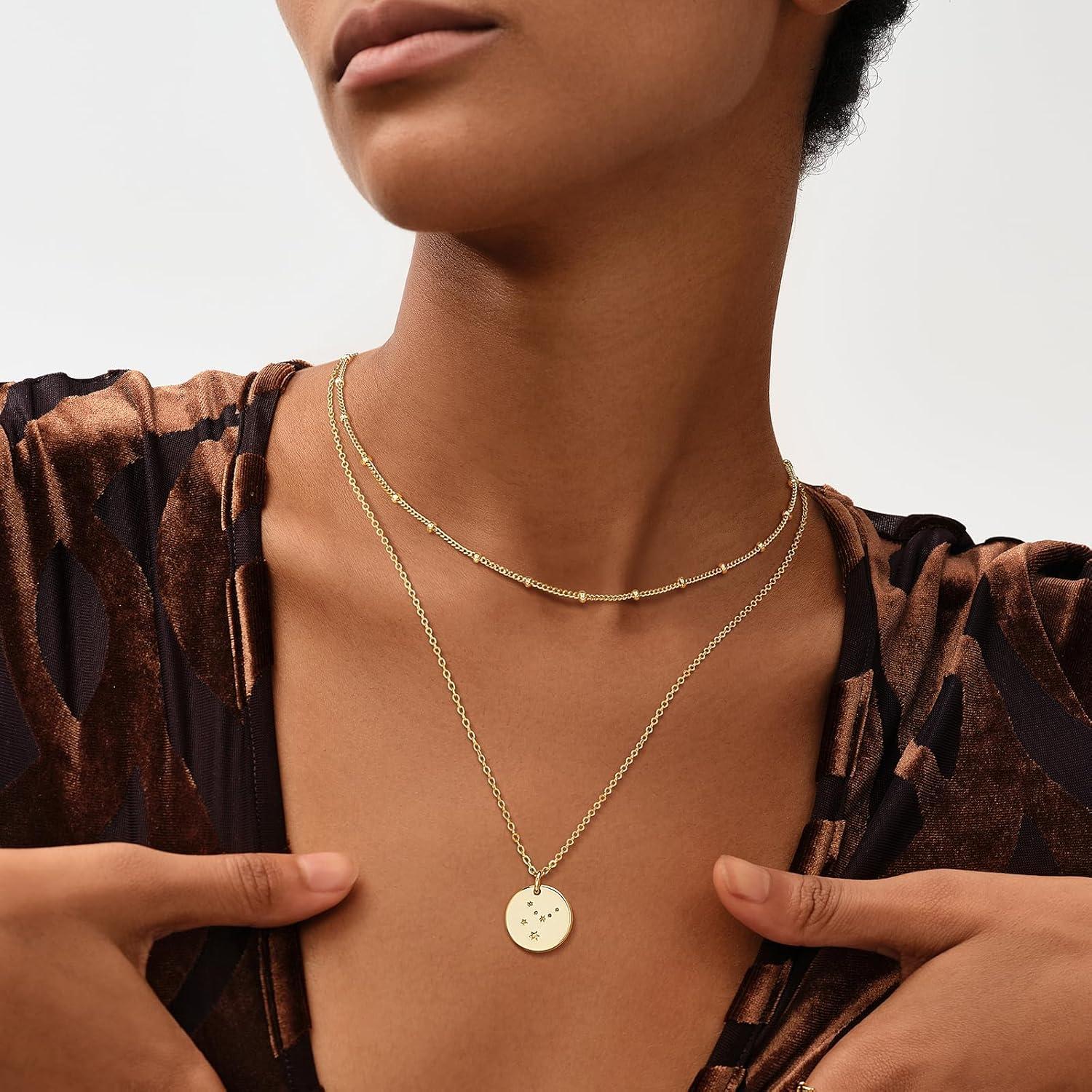 Collar de Oro 18K MEVECCO Acuario 48.3-53.3 cm Joyería