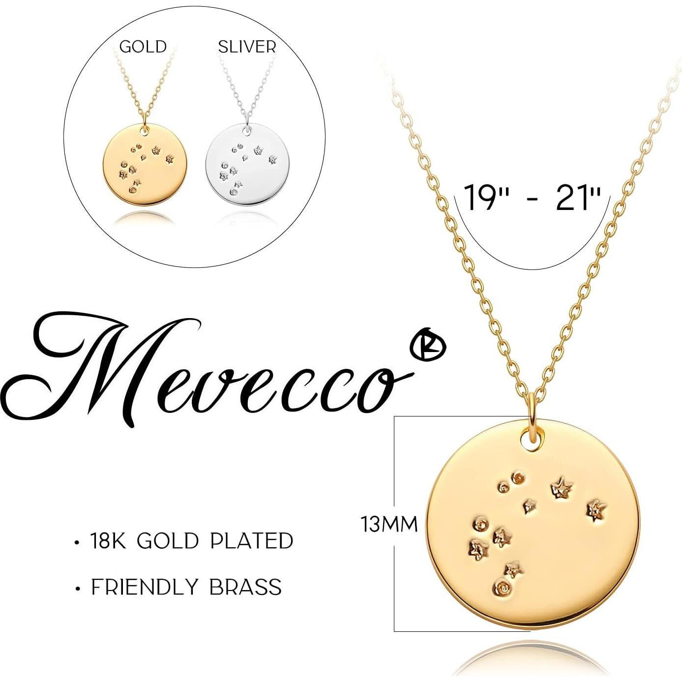 Collar de Oro 18K MEVECCO Acuario 48.3-53.3 cm Joyería