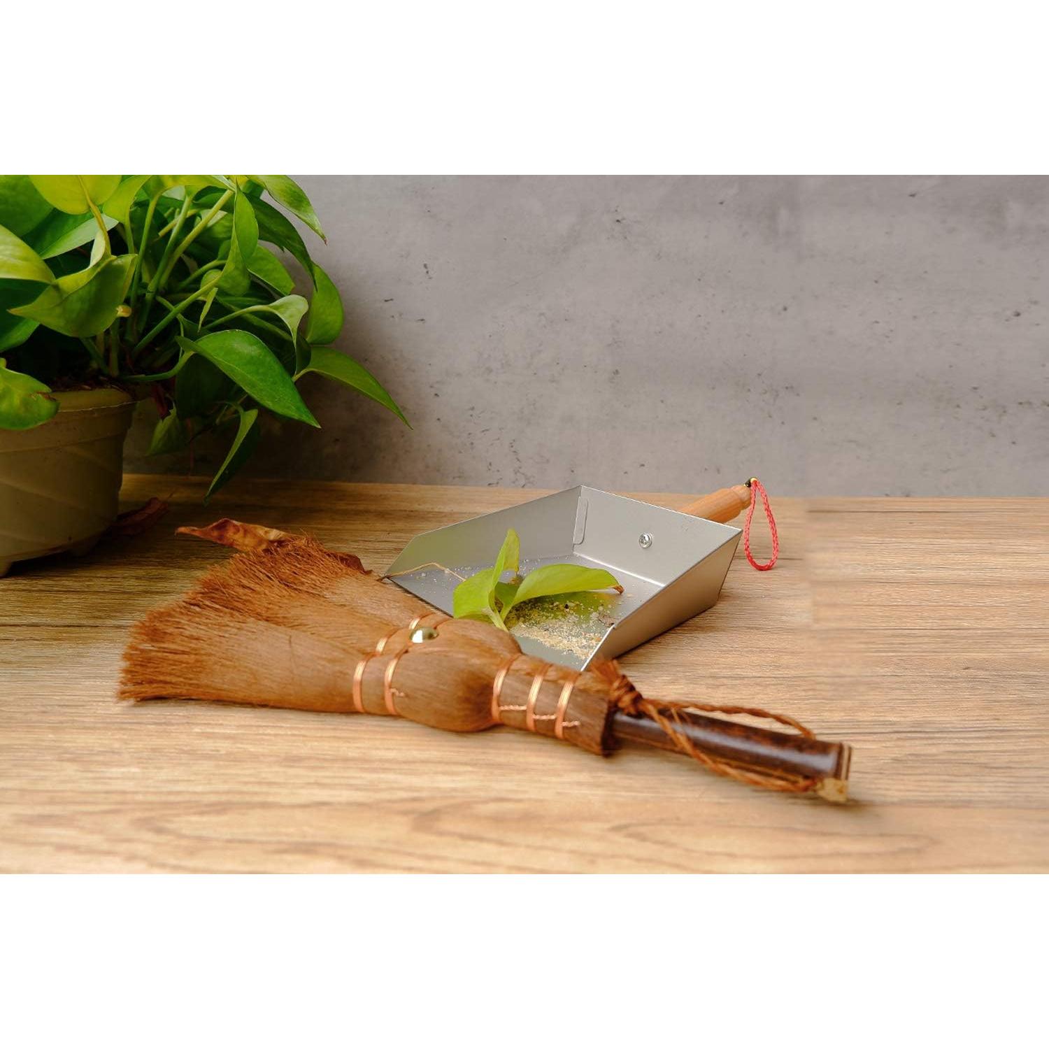 Juego Mini Recogedor y Cepillo Huibot Oakart Acero Inoxidable