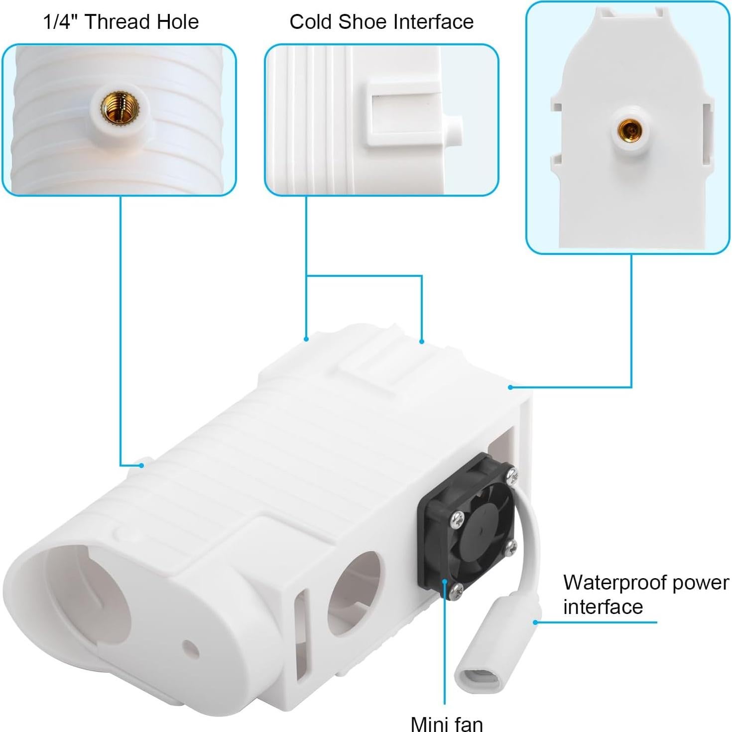 Soporte Flexible para Mevo Start Didalo con Ventilador y Protección