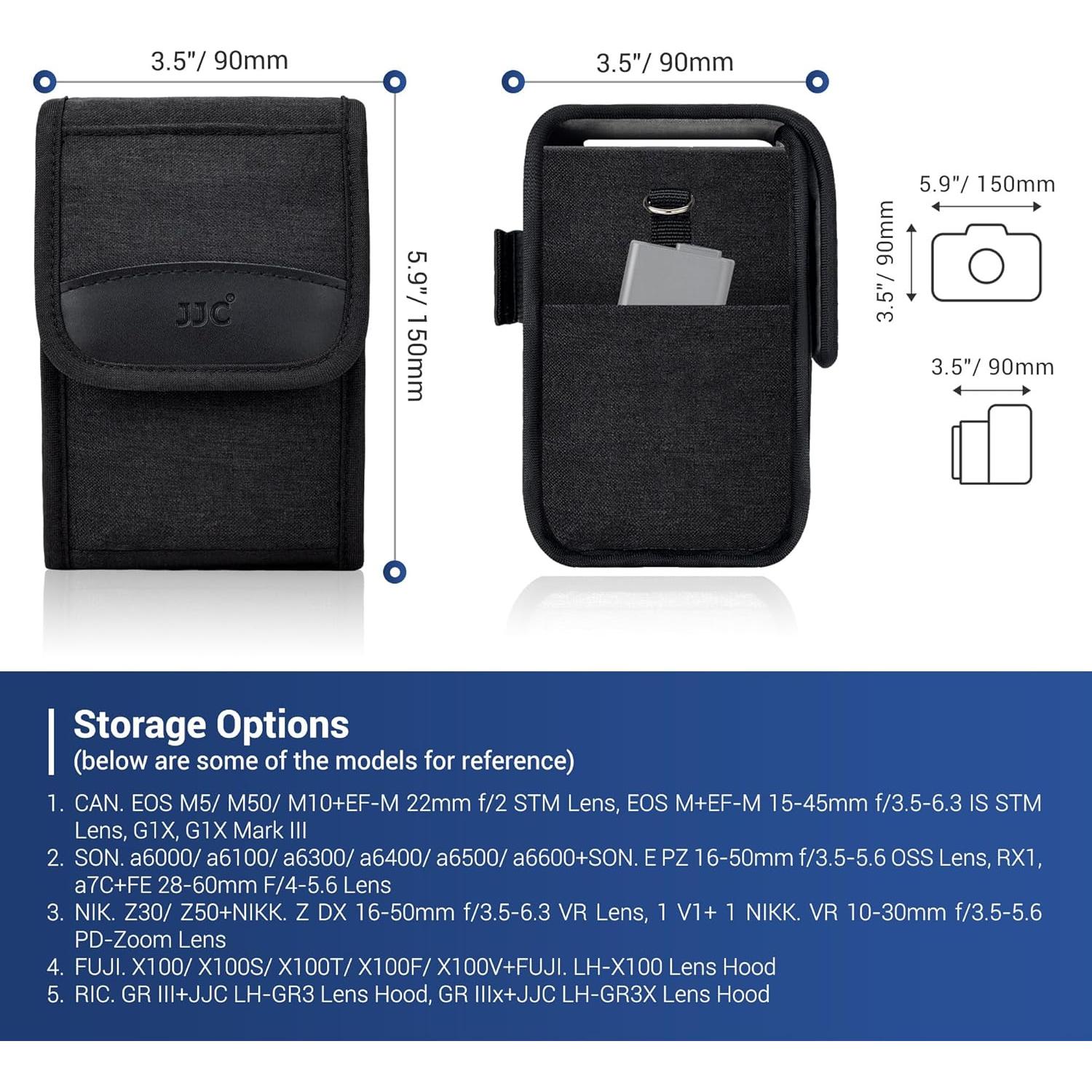 Funda de transporte JJC para cámara Sony A6000 A6700 y más
