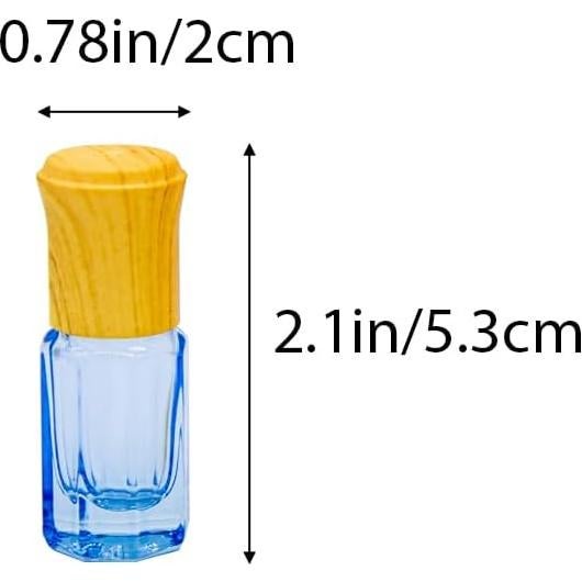 10 Botellas Roller 3ml Tutuxio Vidrio Varios Colores