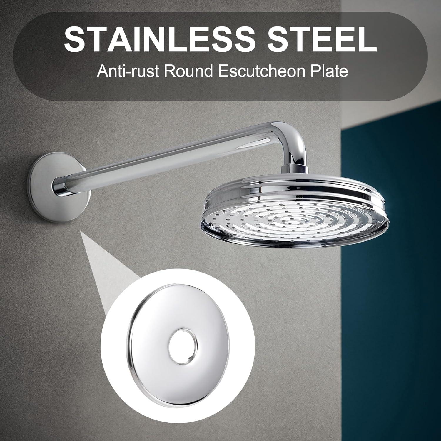 Paquete de 2 Flanges de Brazo de Ducha Isslly 8 cm Acero Inoxidable