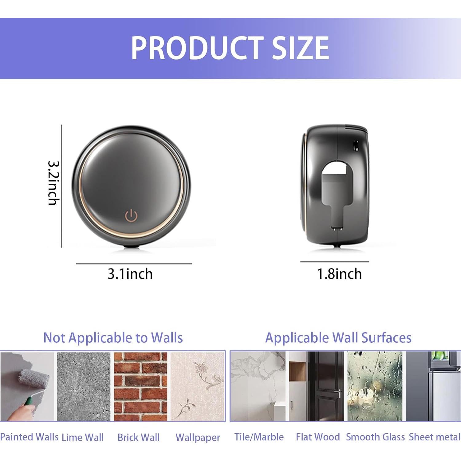 Soporte de Cepillo de Dientes Wekity Gris con Secado Rápido