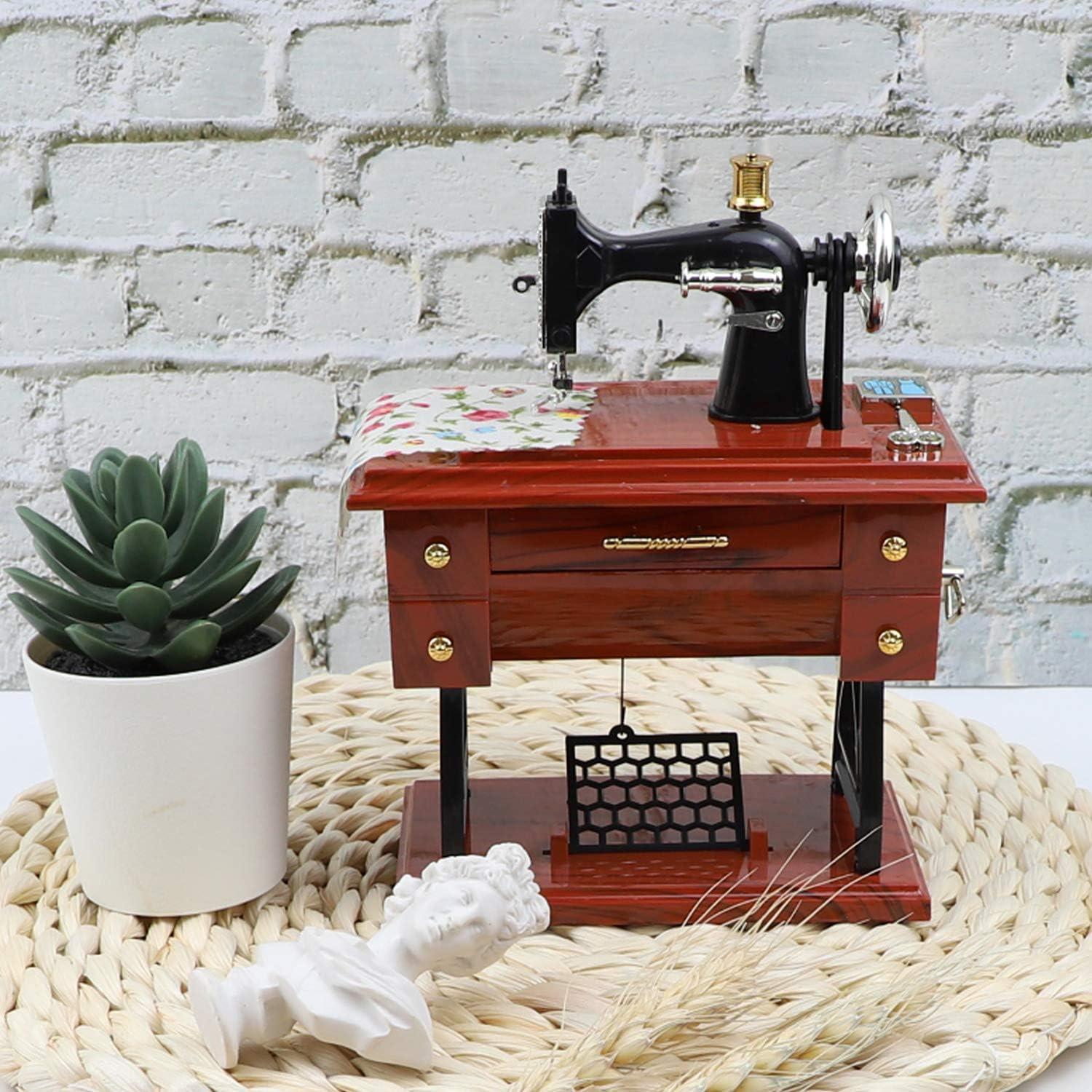 Caja de Música Vintage Máquina de Coser Framendino 13x8x16cm