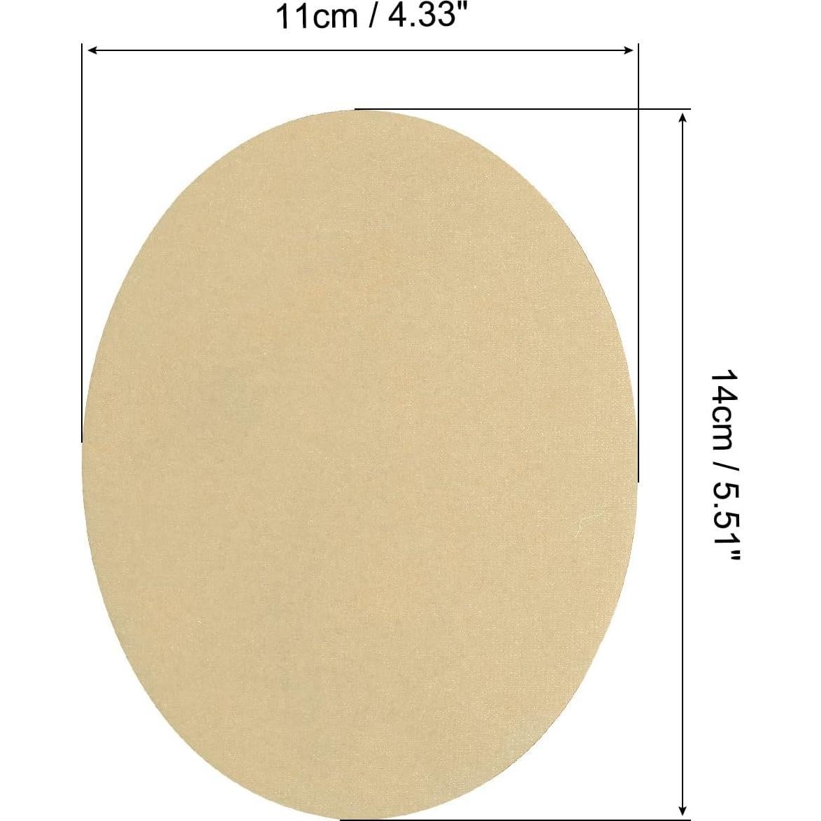 Parche de Tela Ovalado Albaricoque MECCANIXITY - 4 Piezas