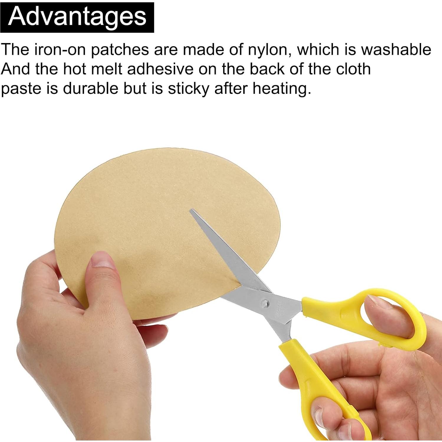 Parche de Tela Ovalado Albaricoque MECCANIXITY - 4 Piezas