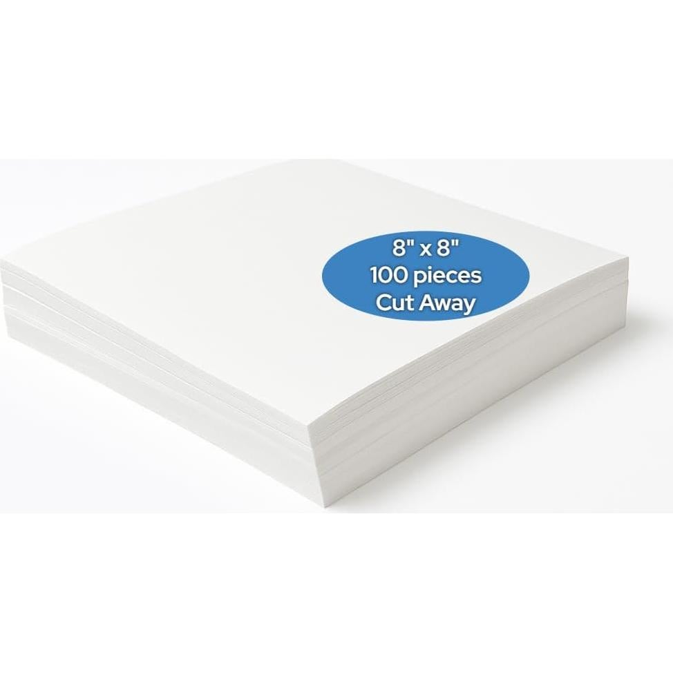 Estabilizador de Bordado Cortado H.B.I. 20x20cm 100 Piezas