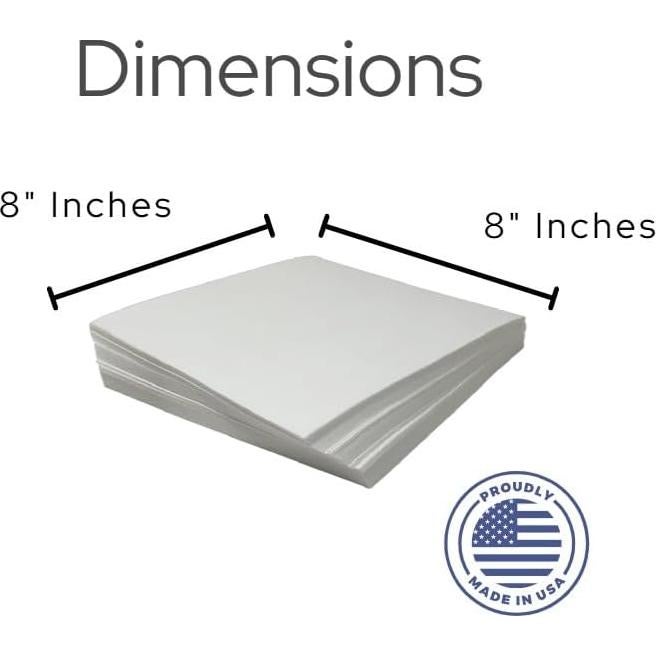 Estabilizador de Bordado Cortado H.B.I. 20x20cm 100 Piezas