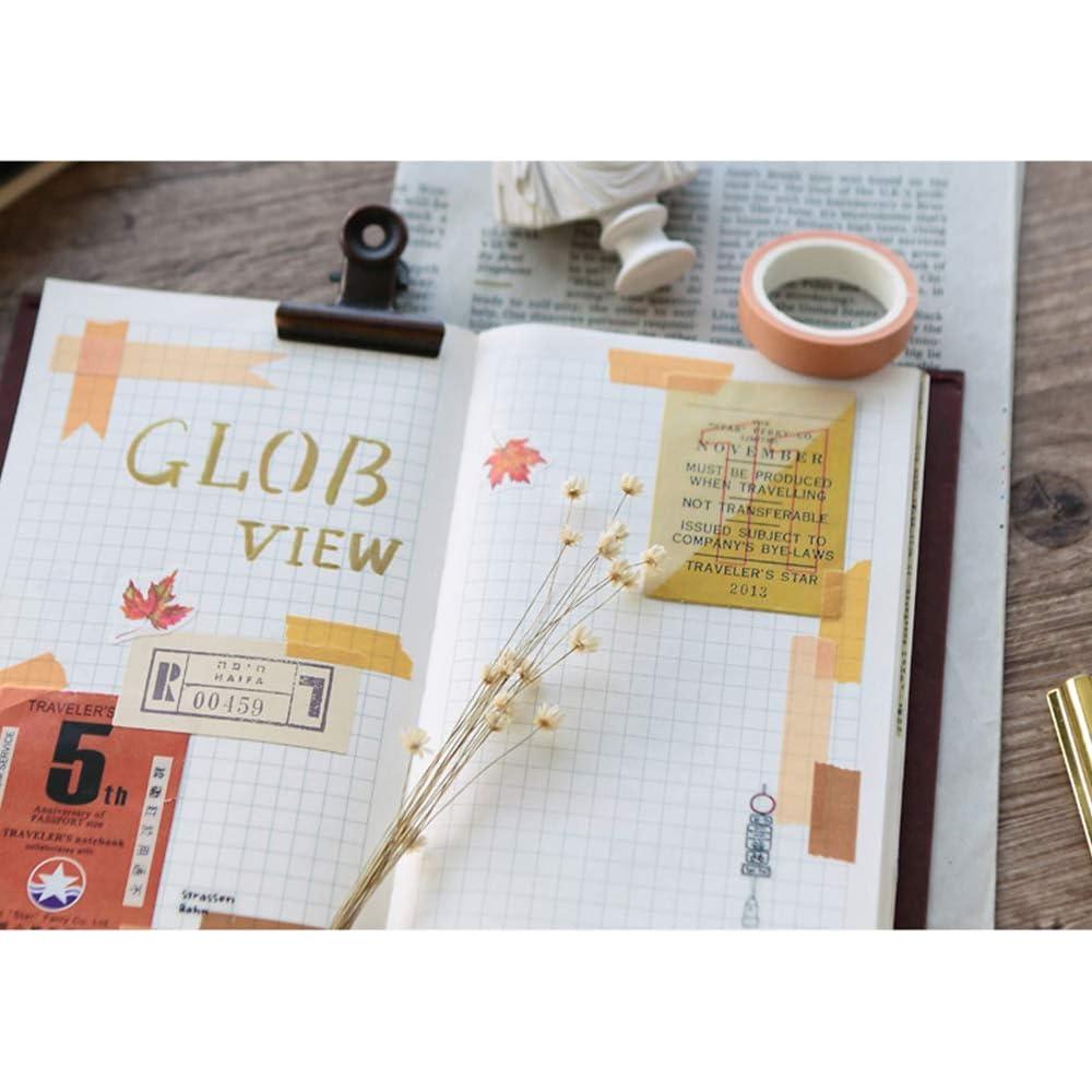 Conjunto de 5 Cintas Washi ZMLSED 10mm Decorativas Japonesas