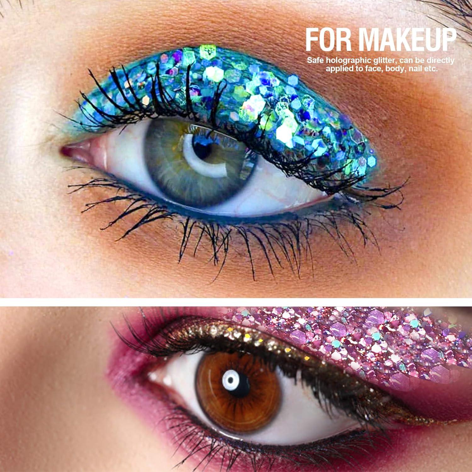 Purpurina Holográfica Gruesa LEOBRO - 15 Colores 150g