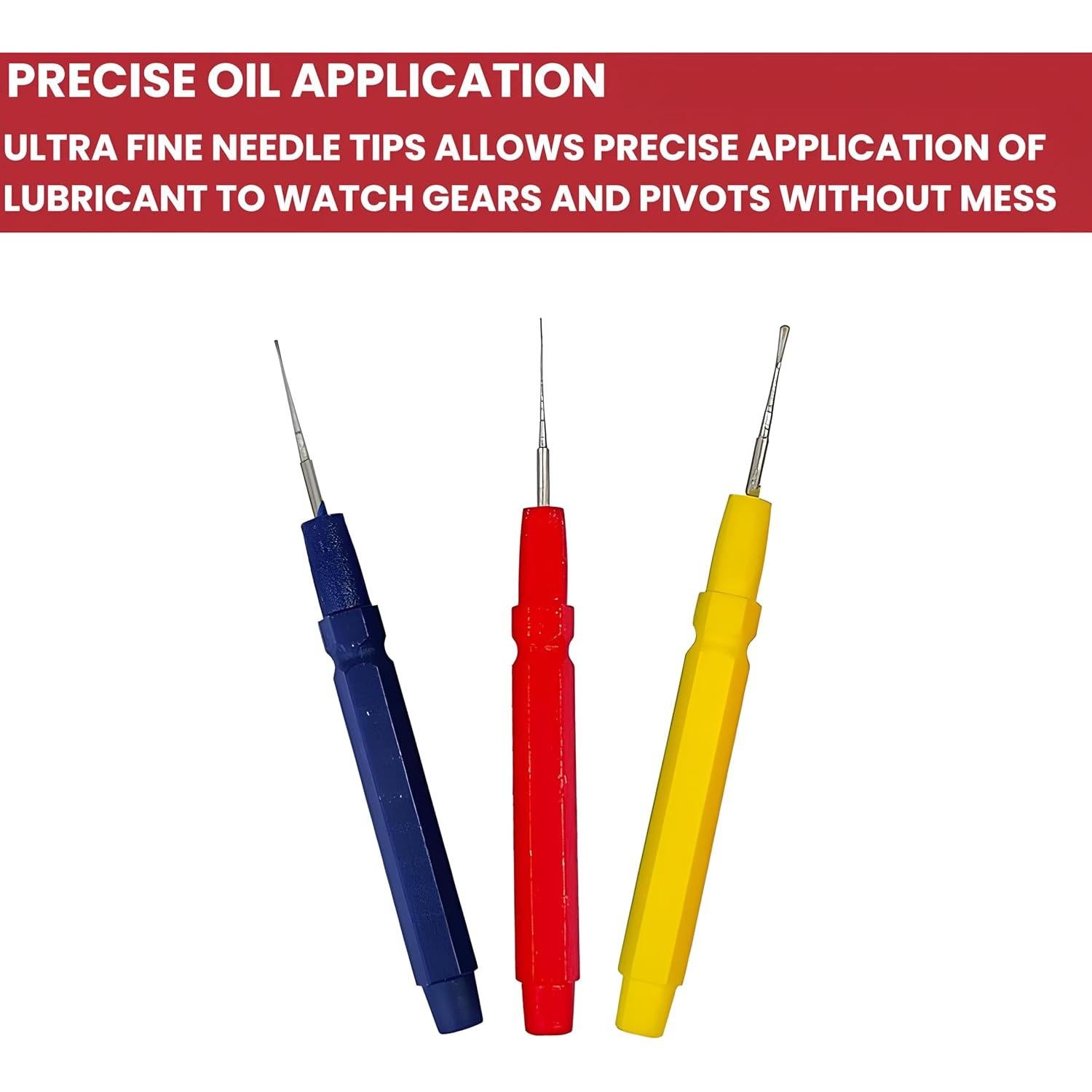 Juego de Agujas de Aceite Taurish - 3, 4 o 5 Piezas para Relojeros