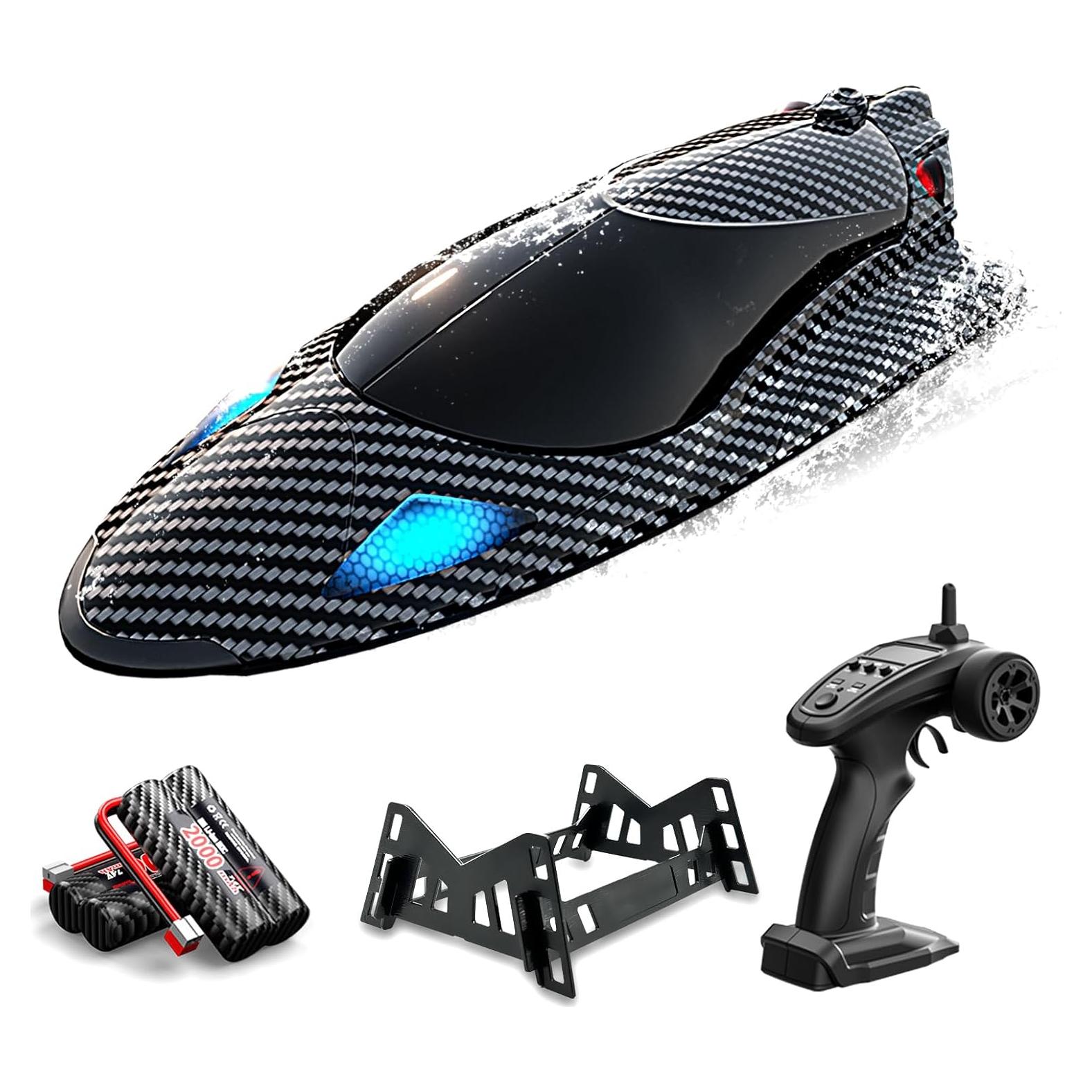 Barco RC de Alta Velocidad Dexinco 33 km/h con 2 Baterías