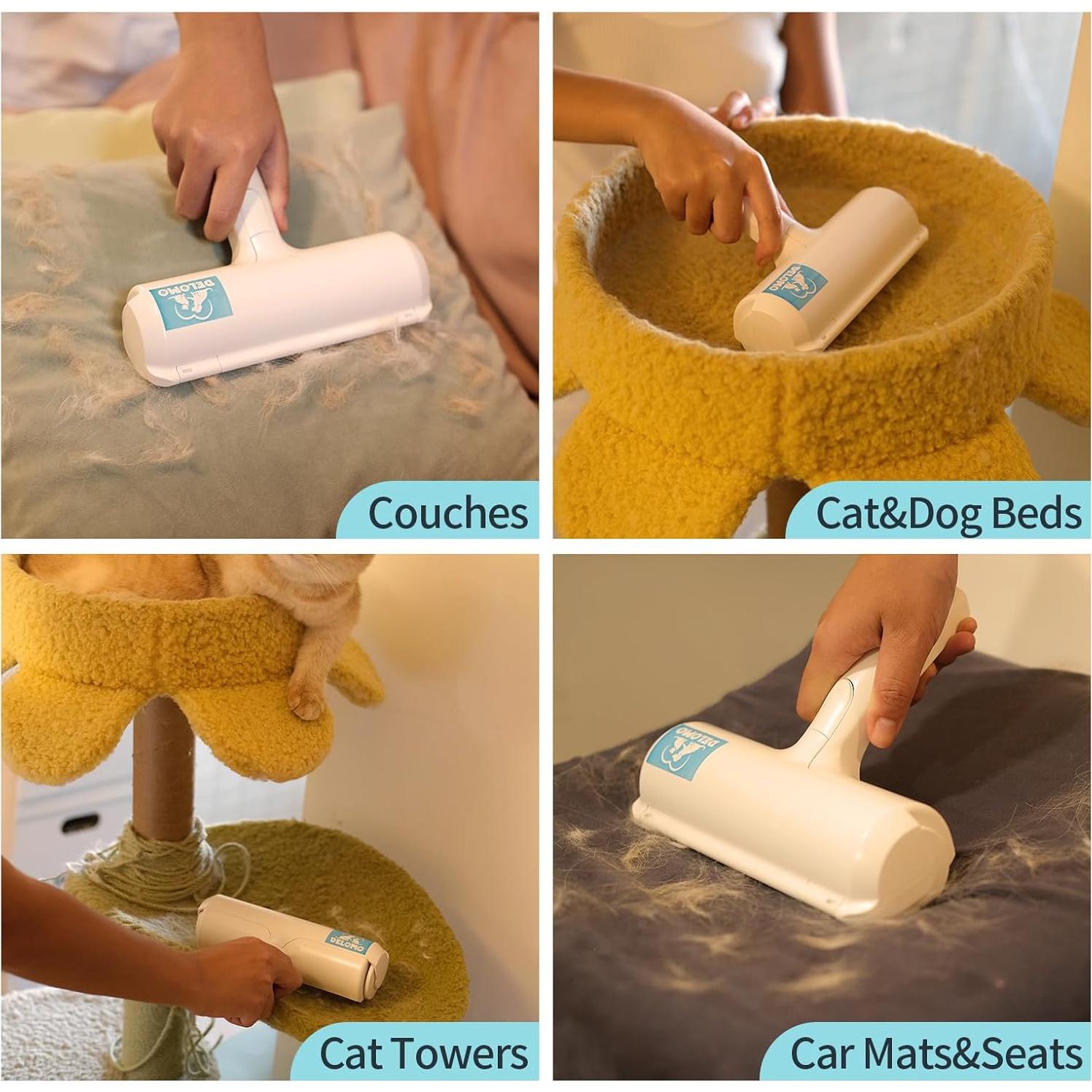 DELOMO Rodillo Removedor de Pelo de Mascota Reutilizable