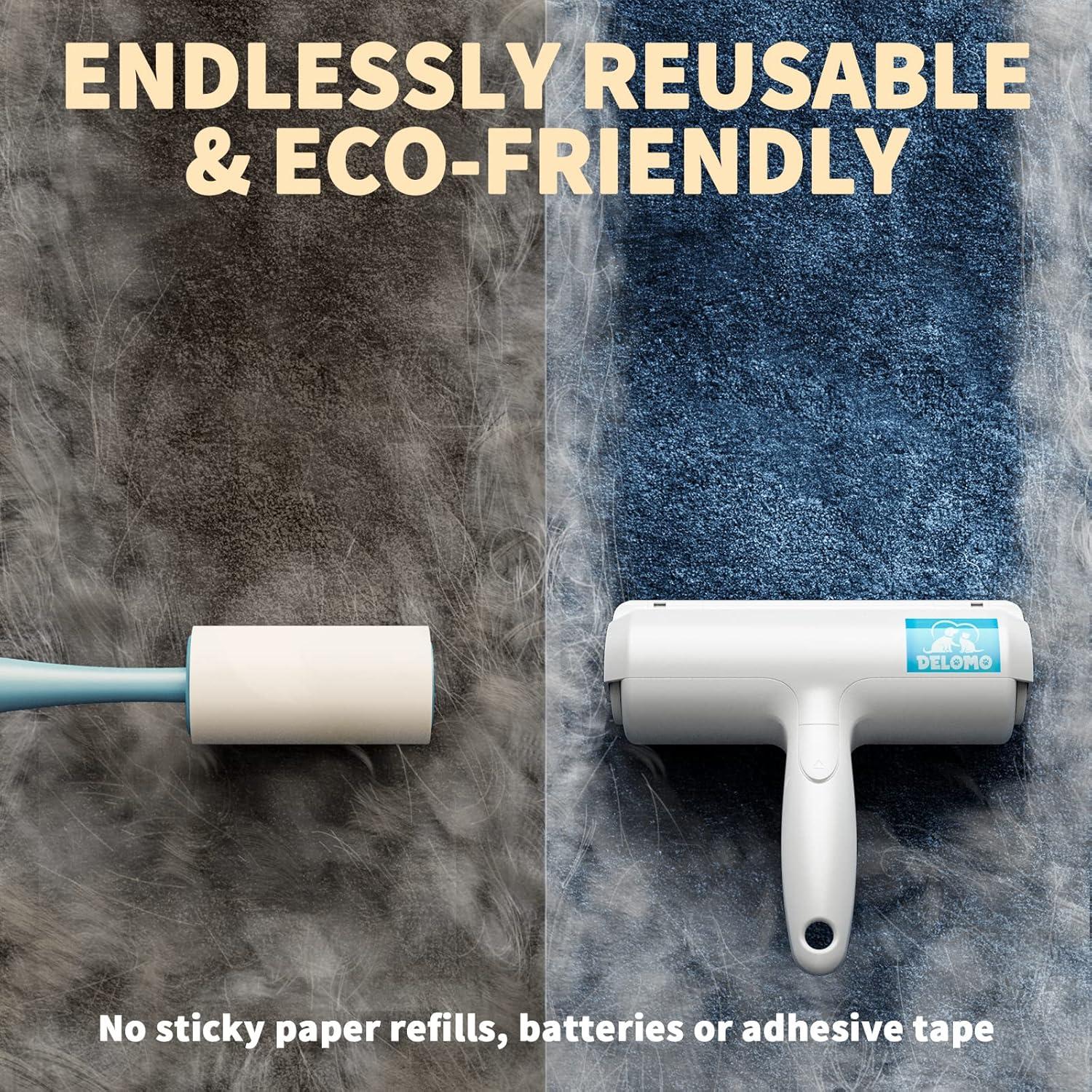 DELOMO Rodillo Removedor de Pelo de Mascota Reutilizable