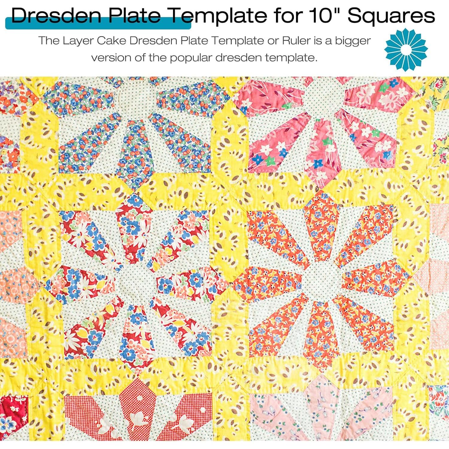 5 Plantillas de Acrílico para Patchwork Kigley - 10" y 4 Tamaños Redondos