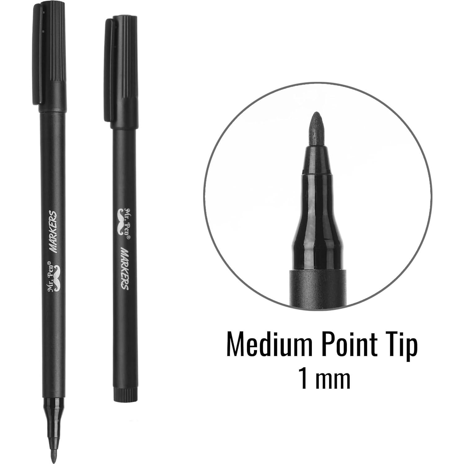 Marcadores de Jardín Mr. Pen, Negros, Paquete de 4 Unidades