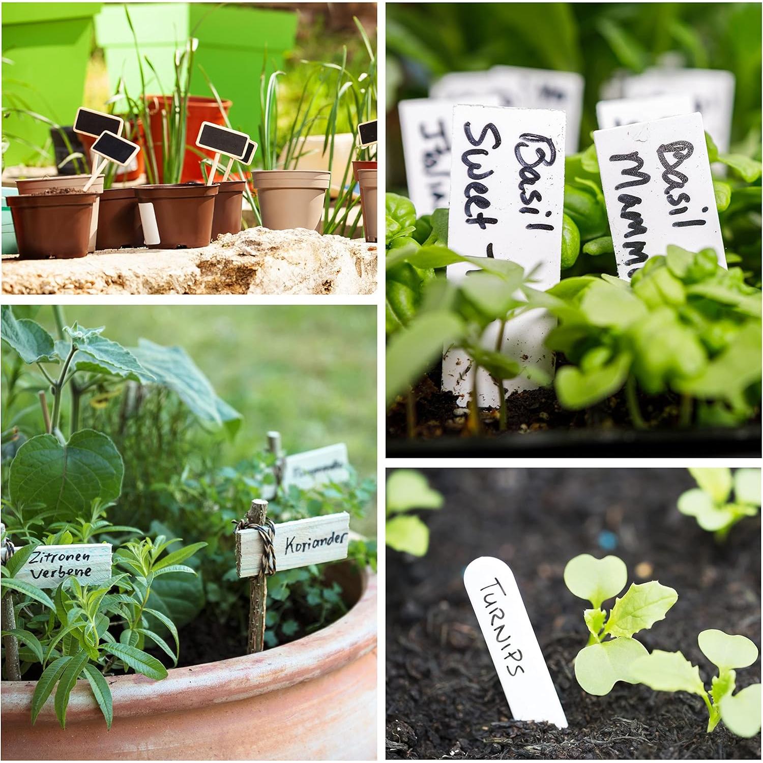 Marcadores de Jardín Mr. Pen, Negros, Paquete de 4 Unidades