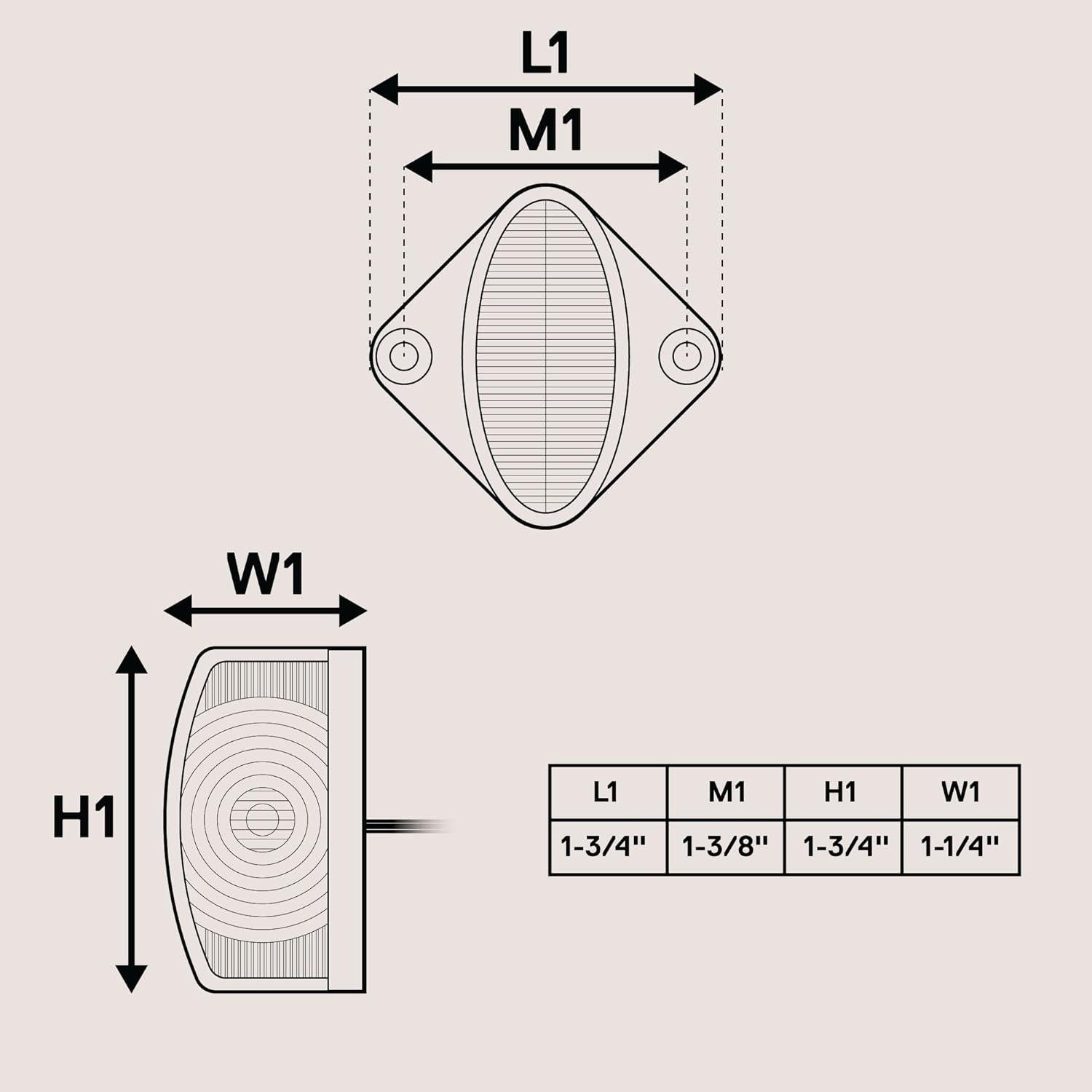 Juego de Luces LED de Guardabarros Rojo y Ámbar ONLINE LED STORE
