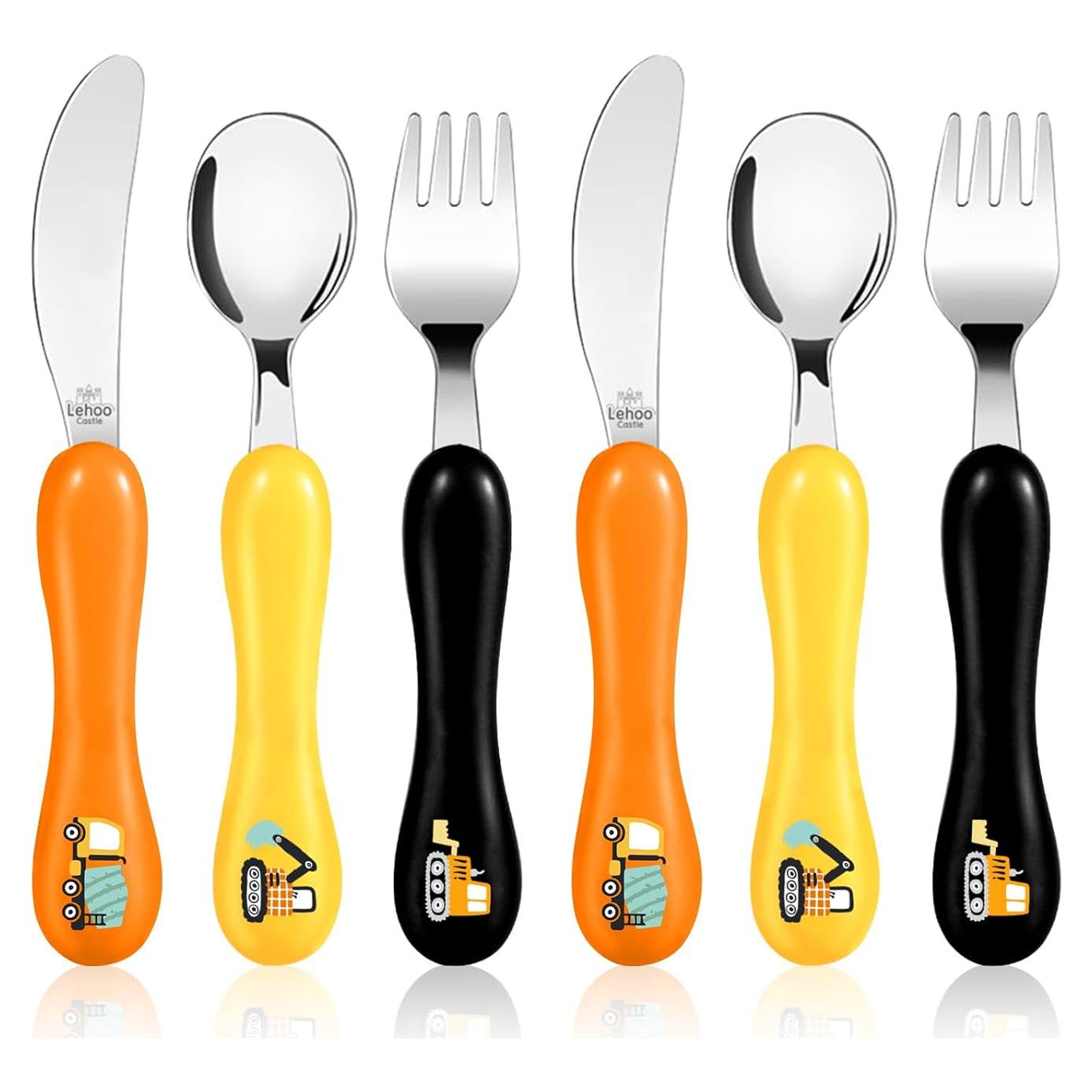 Set de Utensilios para Niños Lehoo Castle - 6 Piezas de Acero Inoxidable