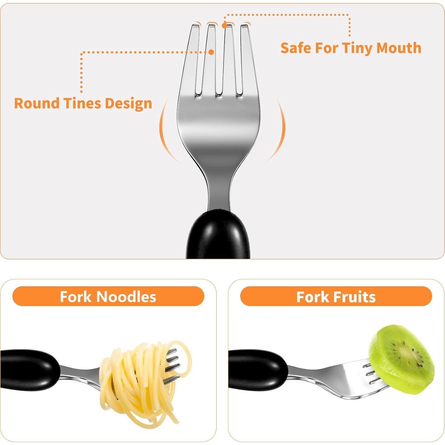 Set de Utensilios para Niños Lehoo Castle - 6 Piezas de Acero Inoxidable