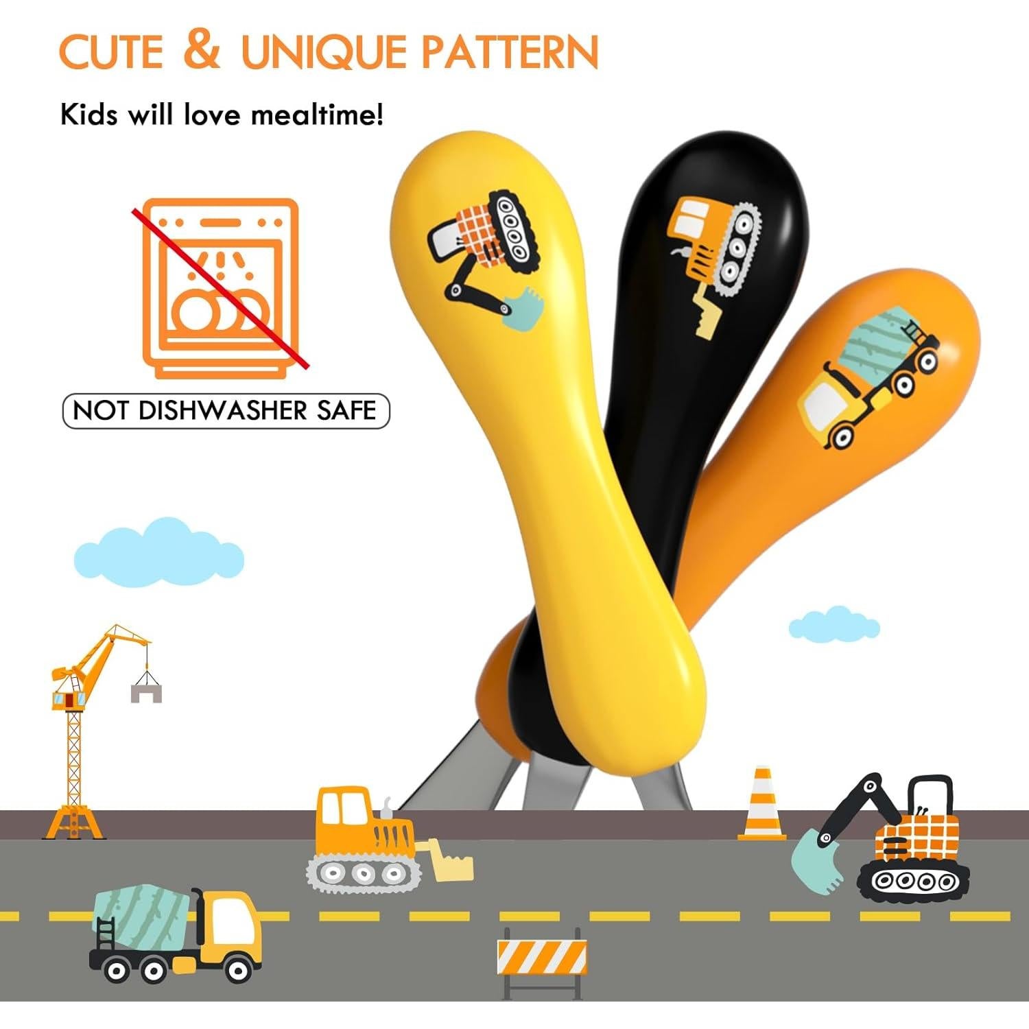 Set de Utensilios para Niños Lehoo Castle - 6 Piezas de Acero Inoxidable