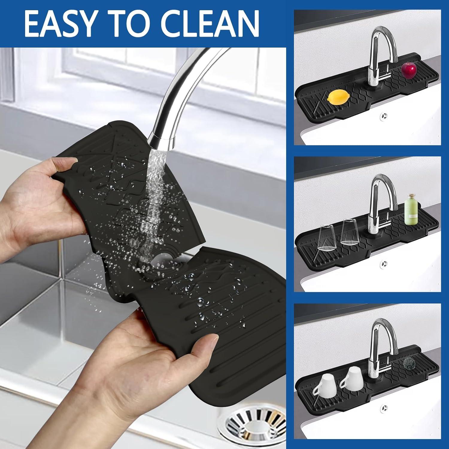 Protector de Salpicaduras de Fregadero EBIGIC 43x15cm Silicona