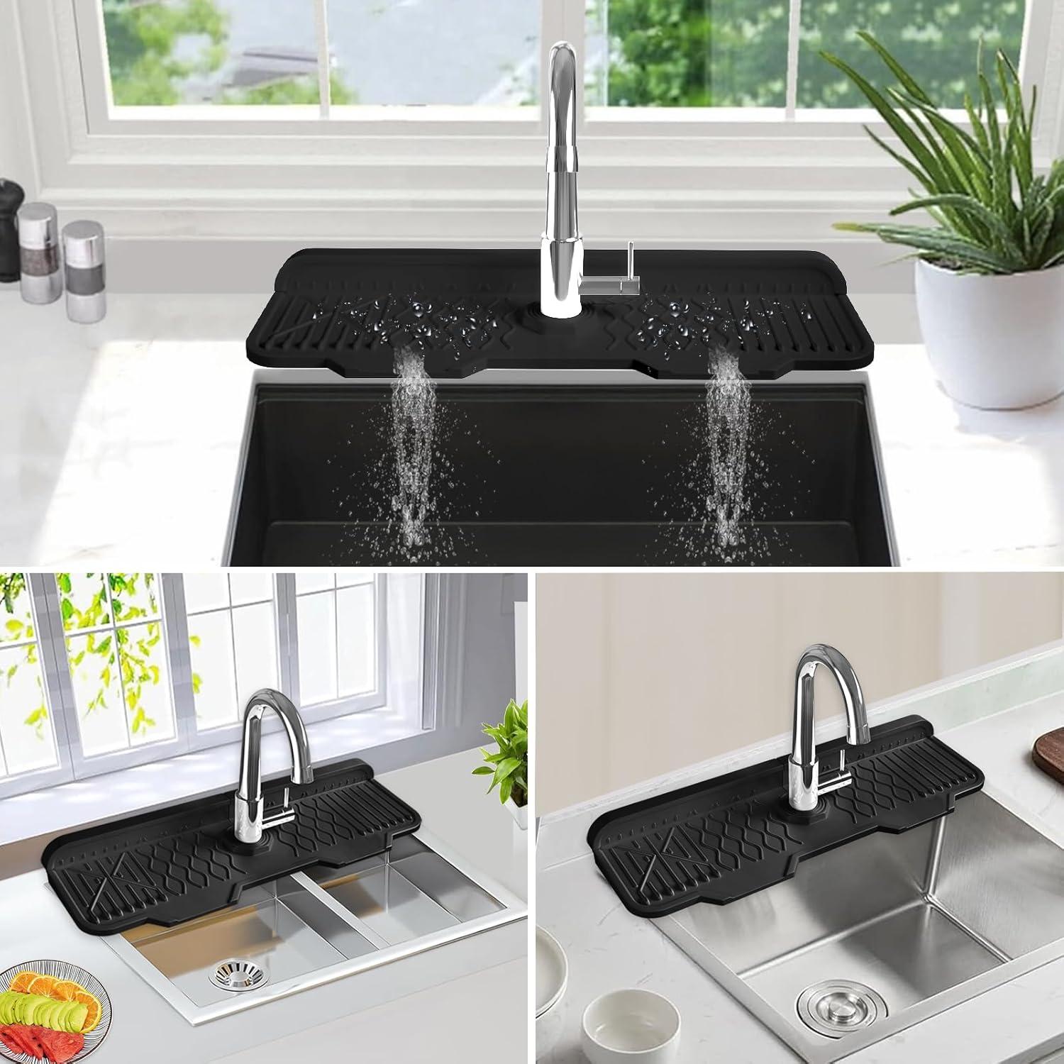 Protector de Salpicaduras de Fregadero EBIGIC 43x15cm Silicona