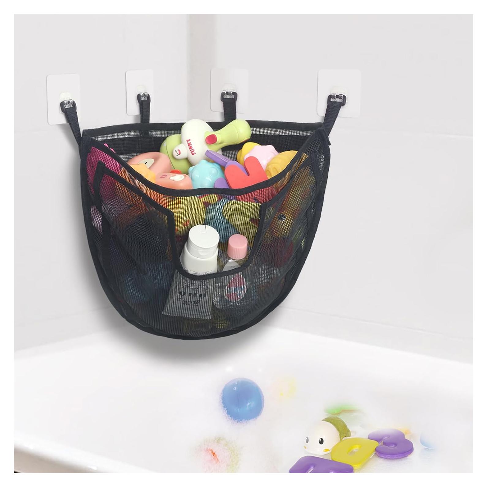 Organizador de Juguetes de Baño DOCMON Extra Grande Negro