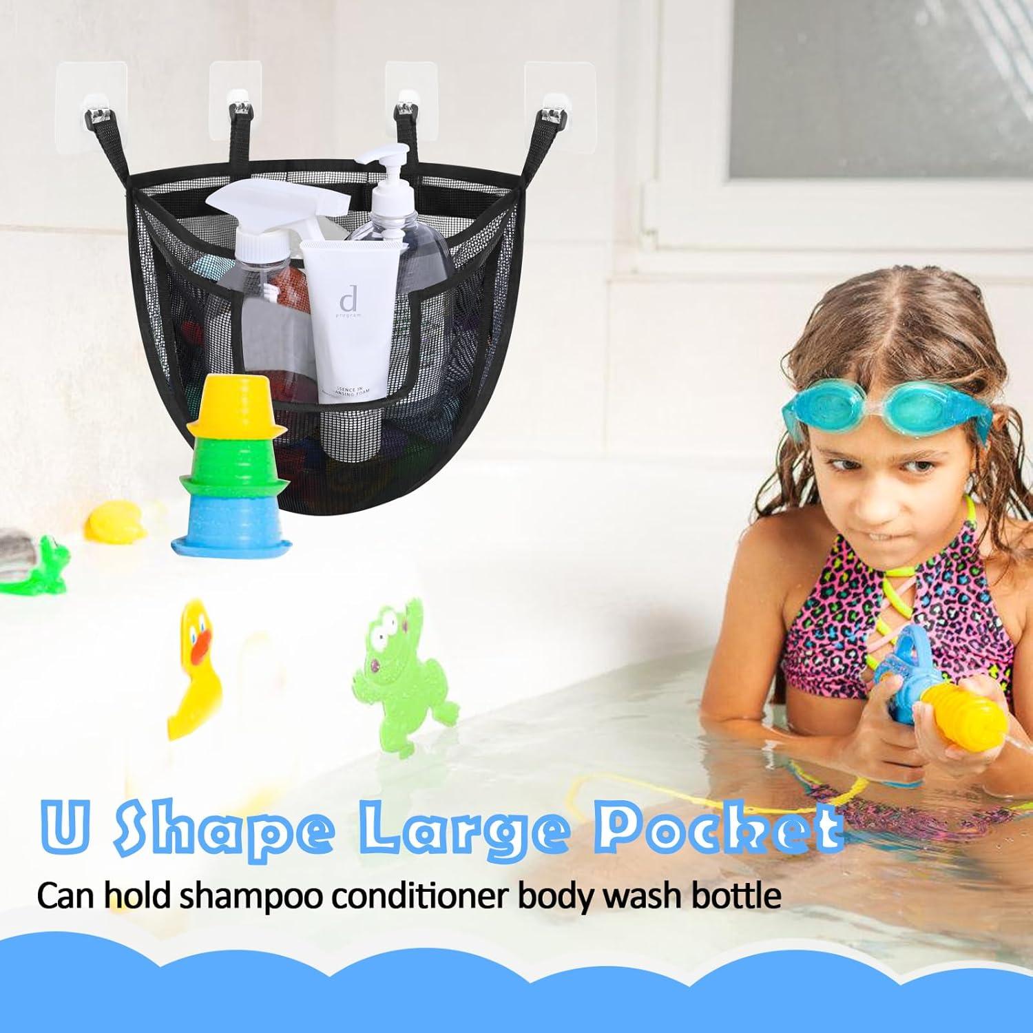 Organizador de Juguetes de Baño DOCMON Extra Grande Negro