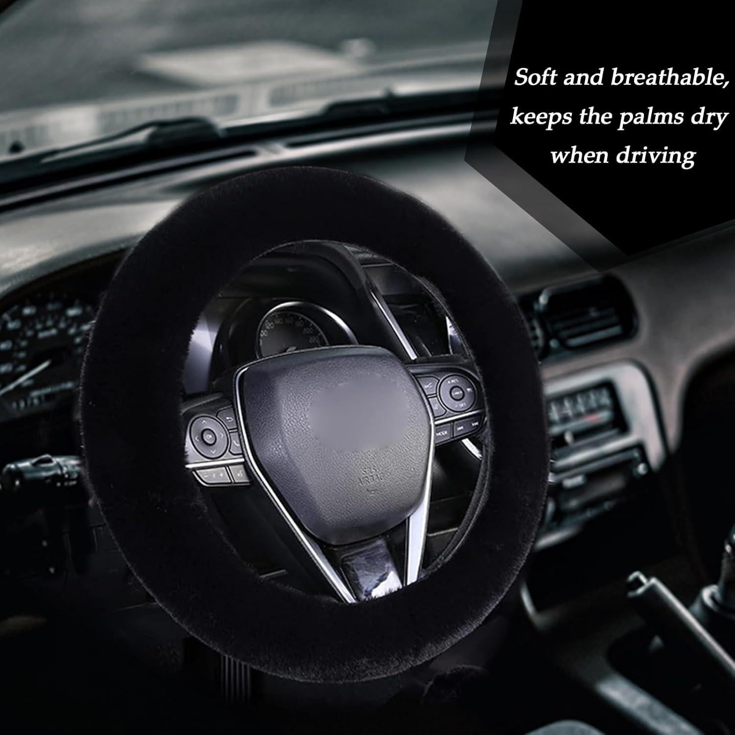 Funda de Volante Esponjosa LUOYOYY 38 cm Negra para Mujeres