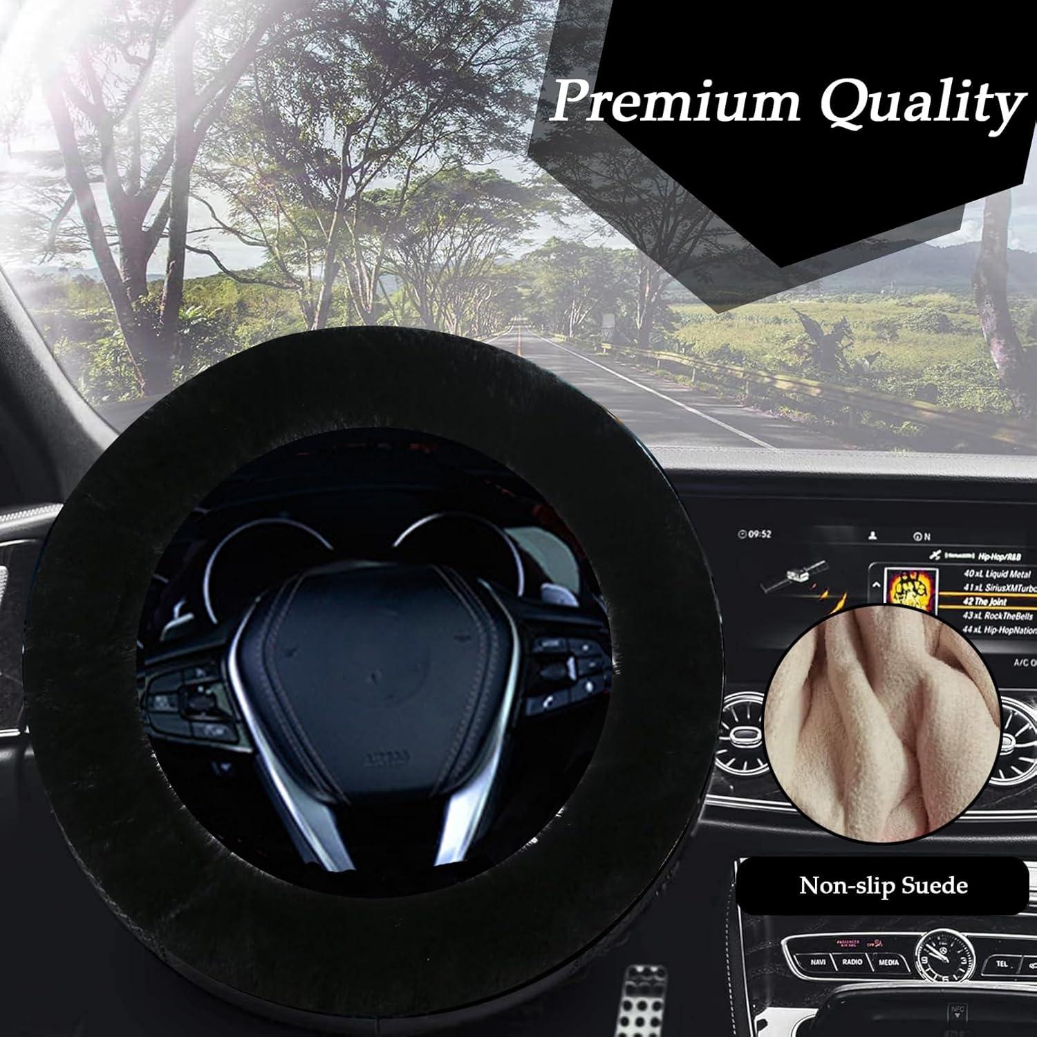 Funda de Volante Esponjosa LUOYOYY 38 cm Negra para Mujeres