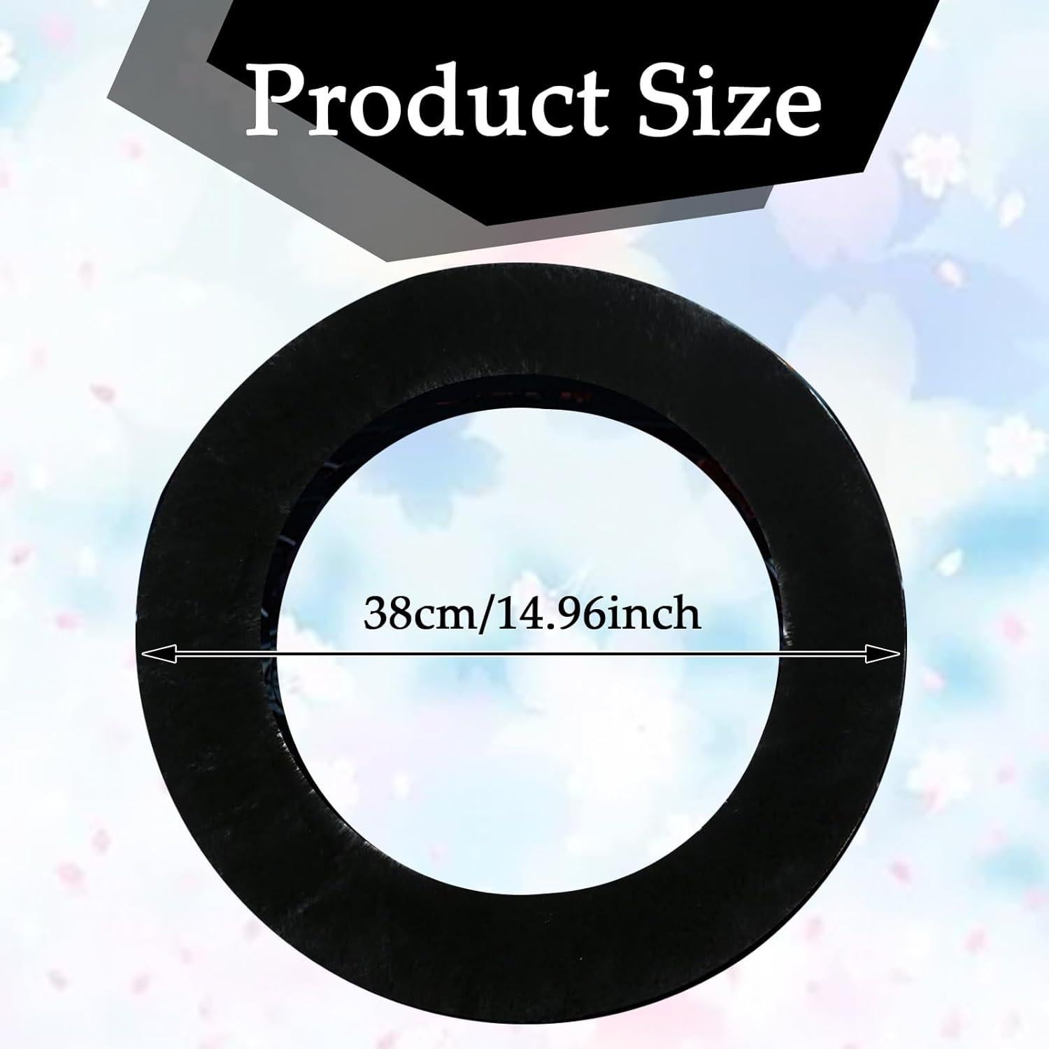 Funda de Volante Esponjosa LUOYOYY 38 cm Negra para Mujeres