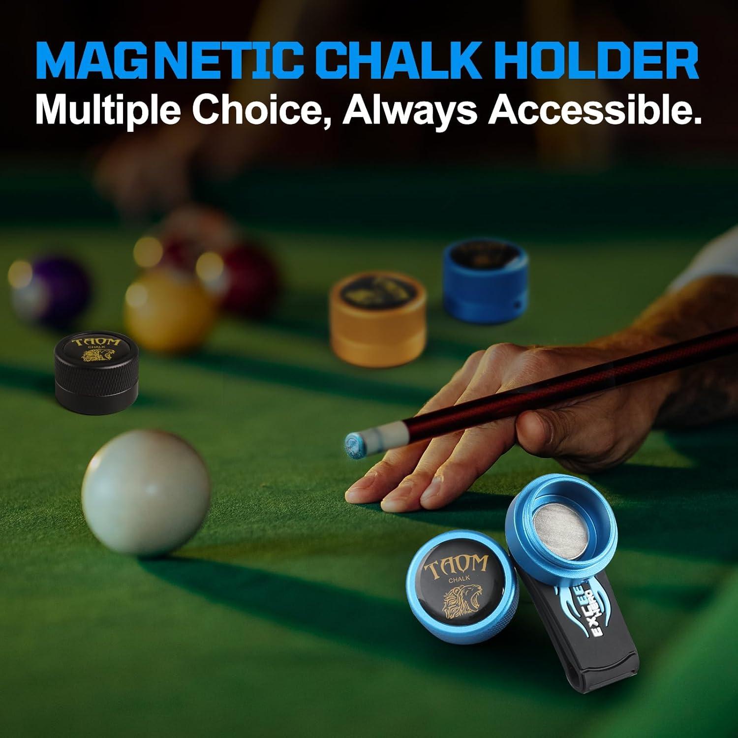 Soporte de Tiza de Billar Redondo Banly - Antideslizante y Portátil