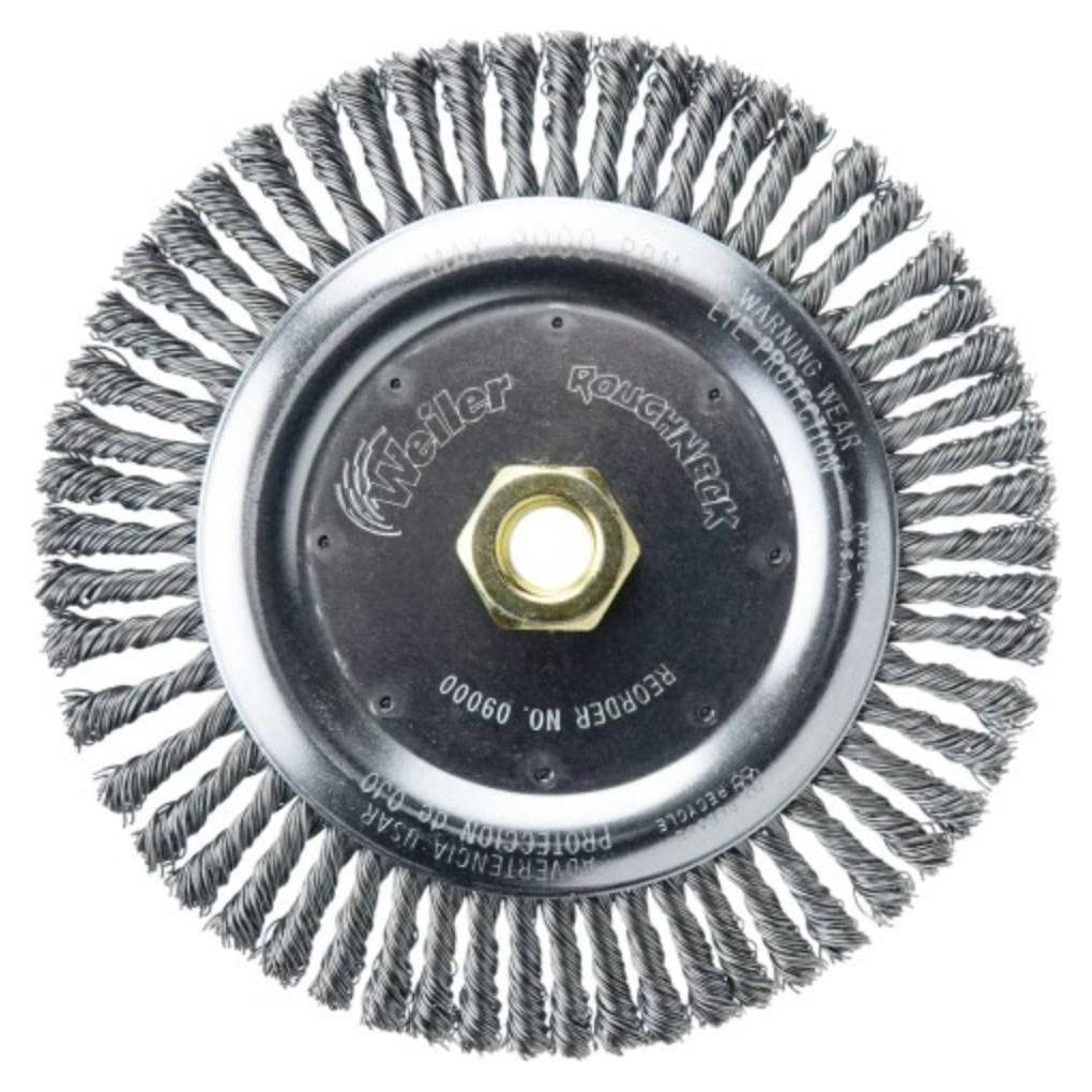 Cepillo de Limpieza de Soldadura Weiler 7" Roughneck 56 Nudos