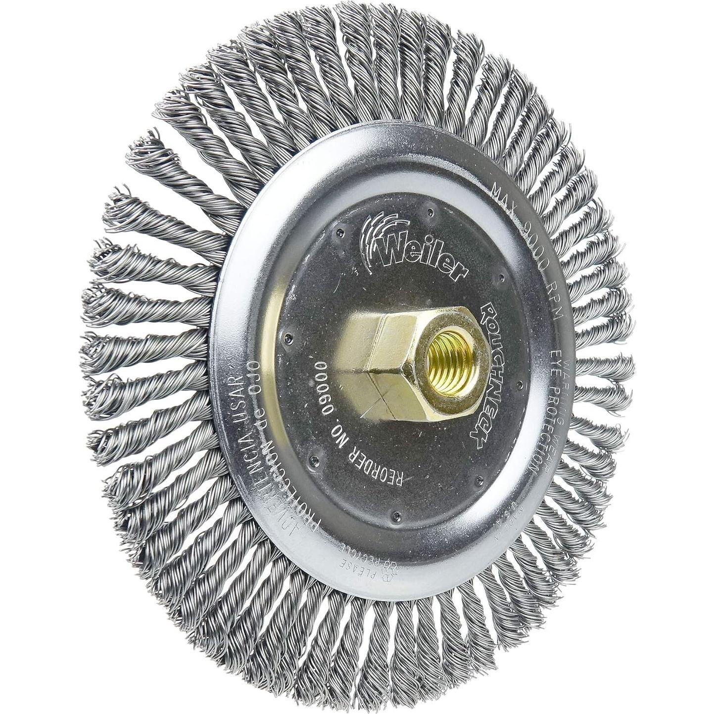 Cepillo de Limpieza de Soldadura Weiler 7" Roughneck 56 Nudos