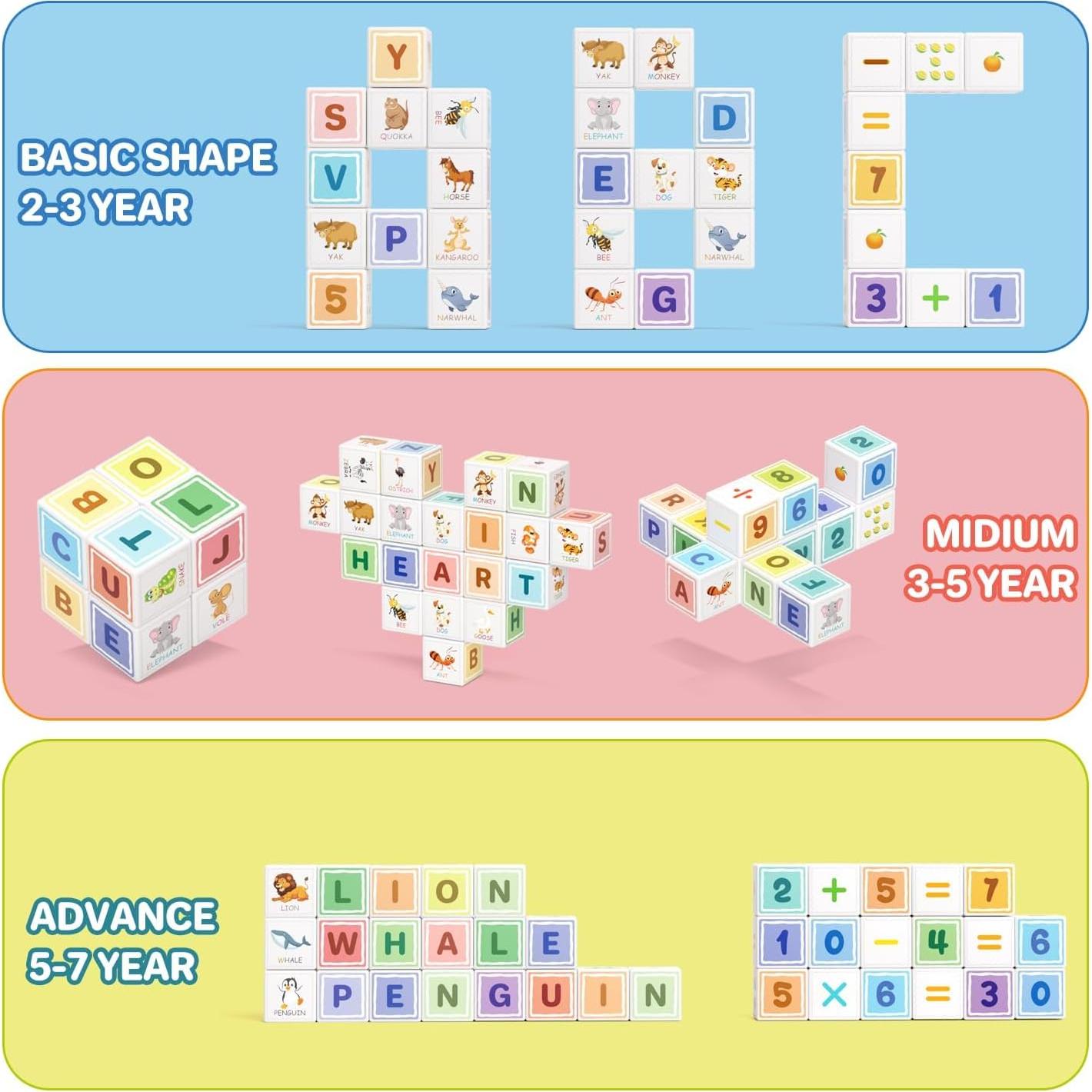 Bloques Magnéticos de Construcción Asago 30PCS Coloridos