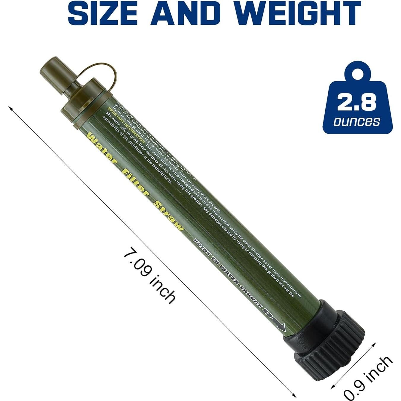 Filtro de Agua Portátil Hoayccom Verde Militar 5 Etapas 4000L