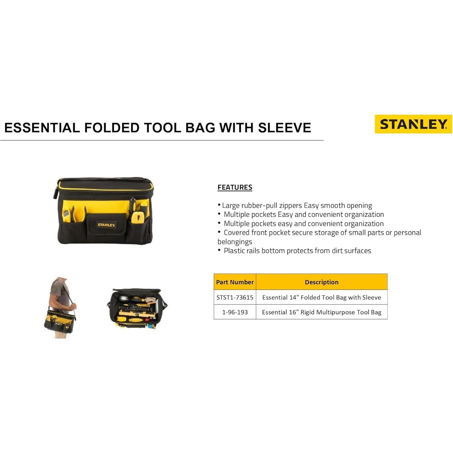 Bolsa de Herramientas Rígida STANLEY 40.64 cm Impermeable