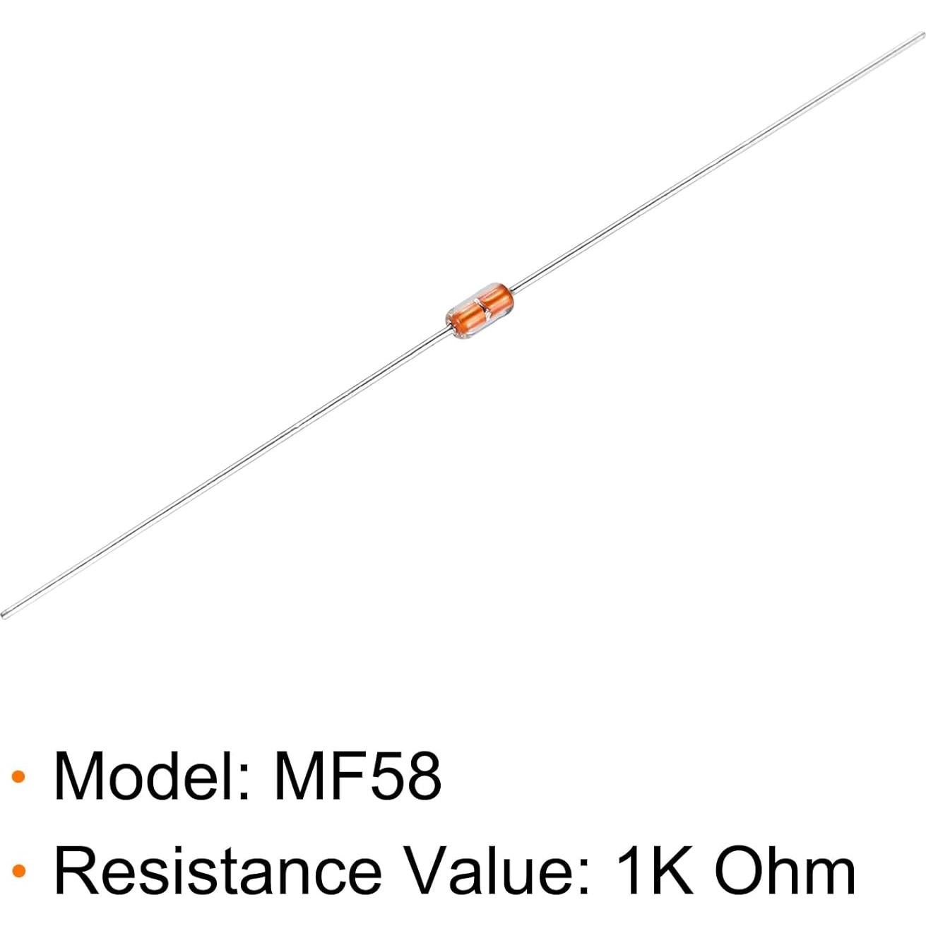 Termistores NTC 1K Ohm uxcell MF58 3950B 40 Piezas